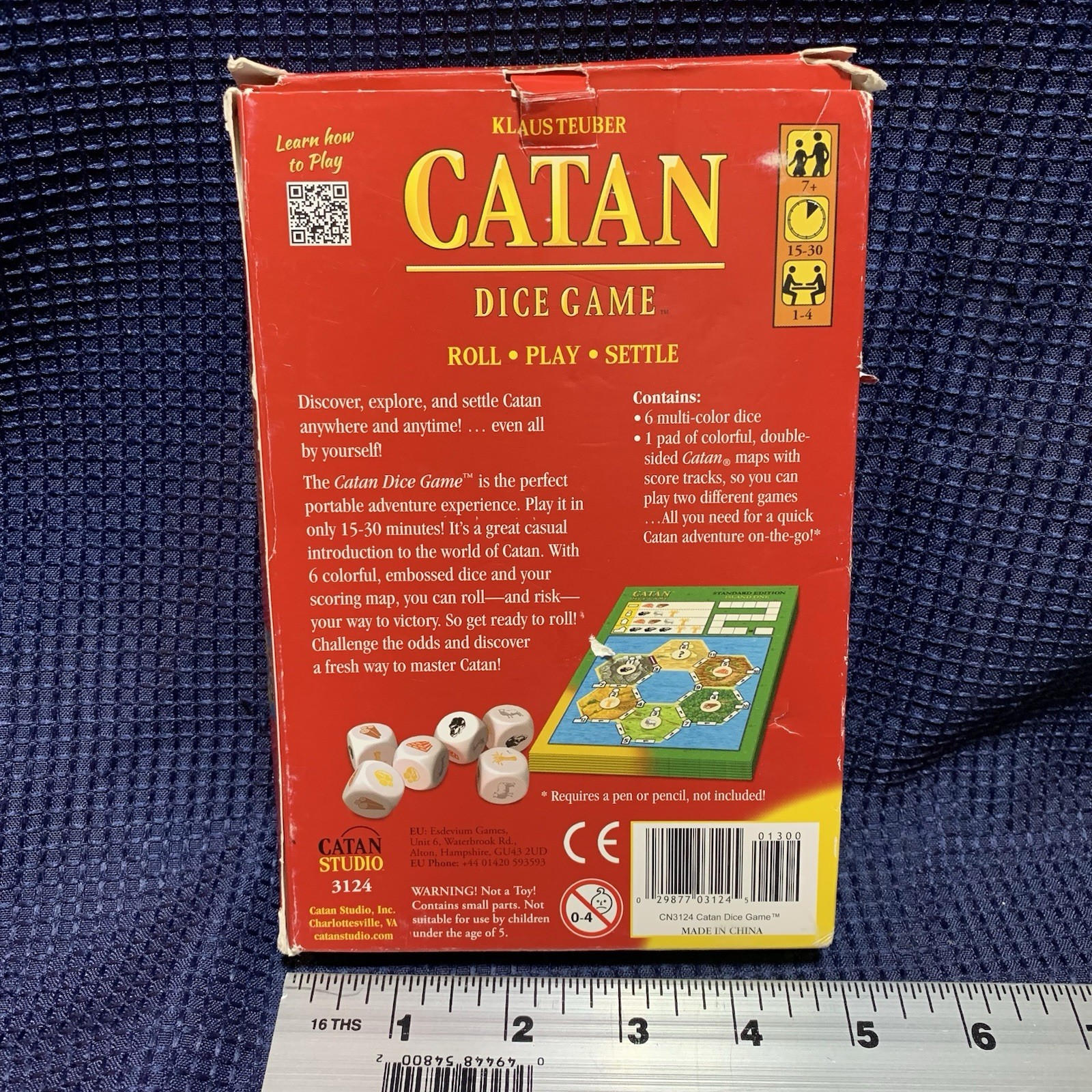 CATAN Dice Game 100% COMPLETE Mayfair Games 3124 Klaus Teuber Free Shipping