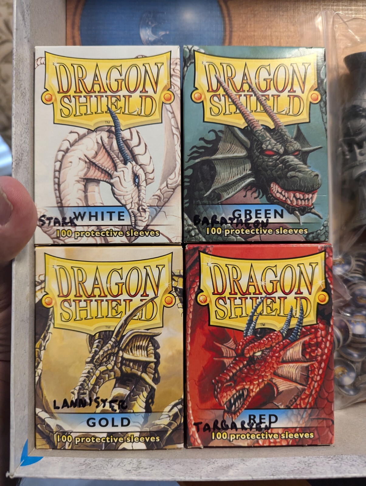 A GAME of THRONES The Card Game 100% COMPLETE Core Fantasy Flight ALL SLEEVED