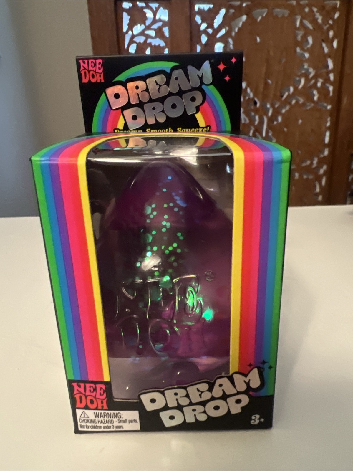 NeeDoh Dream Drop Squishy Toy PURPLE Nee Doh Stress Ball Authentic NEW Sealed
