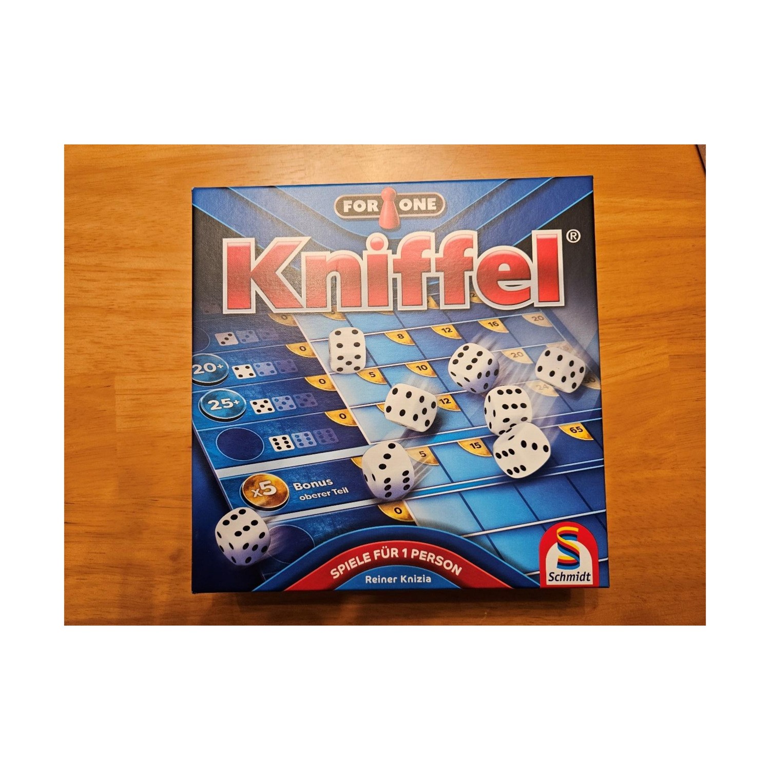 Schmidt Spiele Boardgame Kniffel (Yahtzee, 2023 German Ed) Box VG/NM