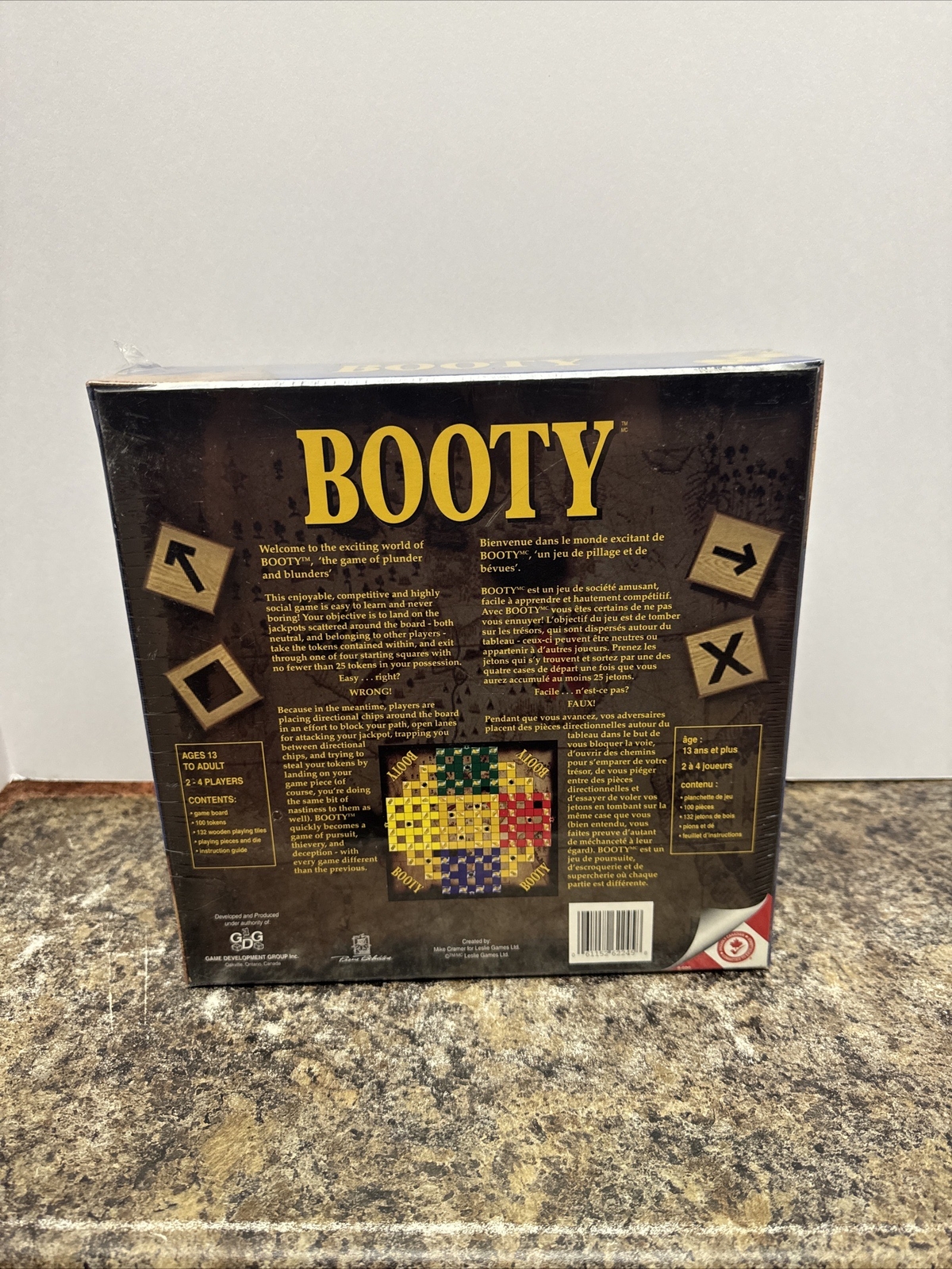 Booty Board Game Created by Mike Cramer for Leslie French Plunder