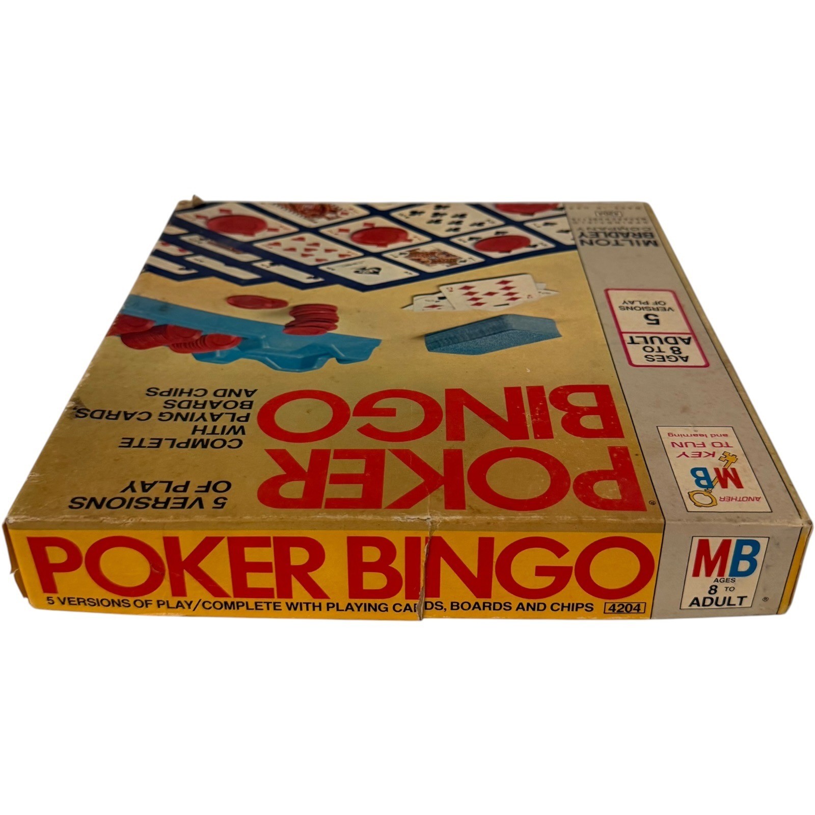 Milton Bradley Poker Bingo 4204 Vintage 1972 Board Game Complete Used