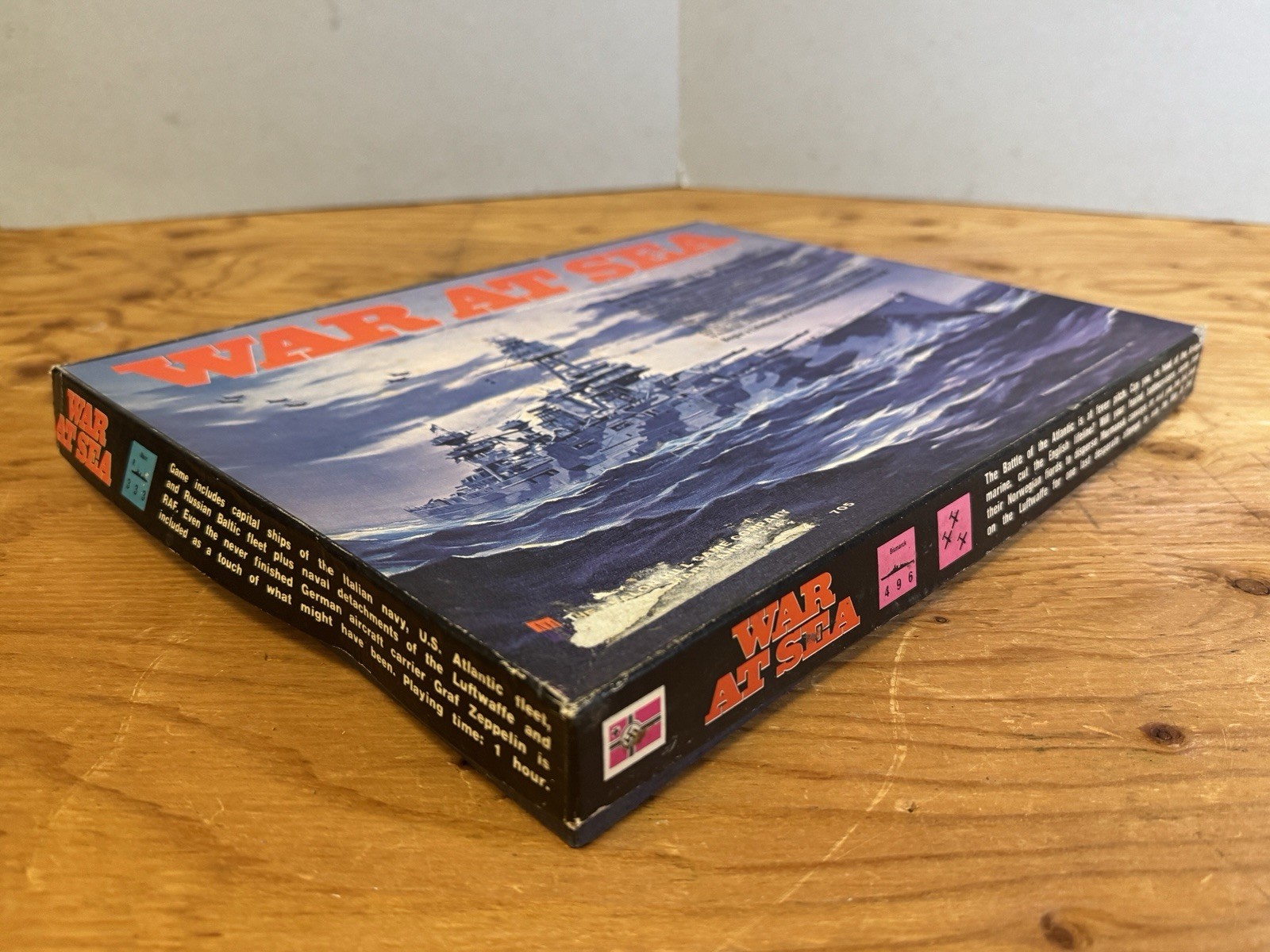 WAR AT SEA Avalon Hill 1976 Complete – Unpunched