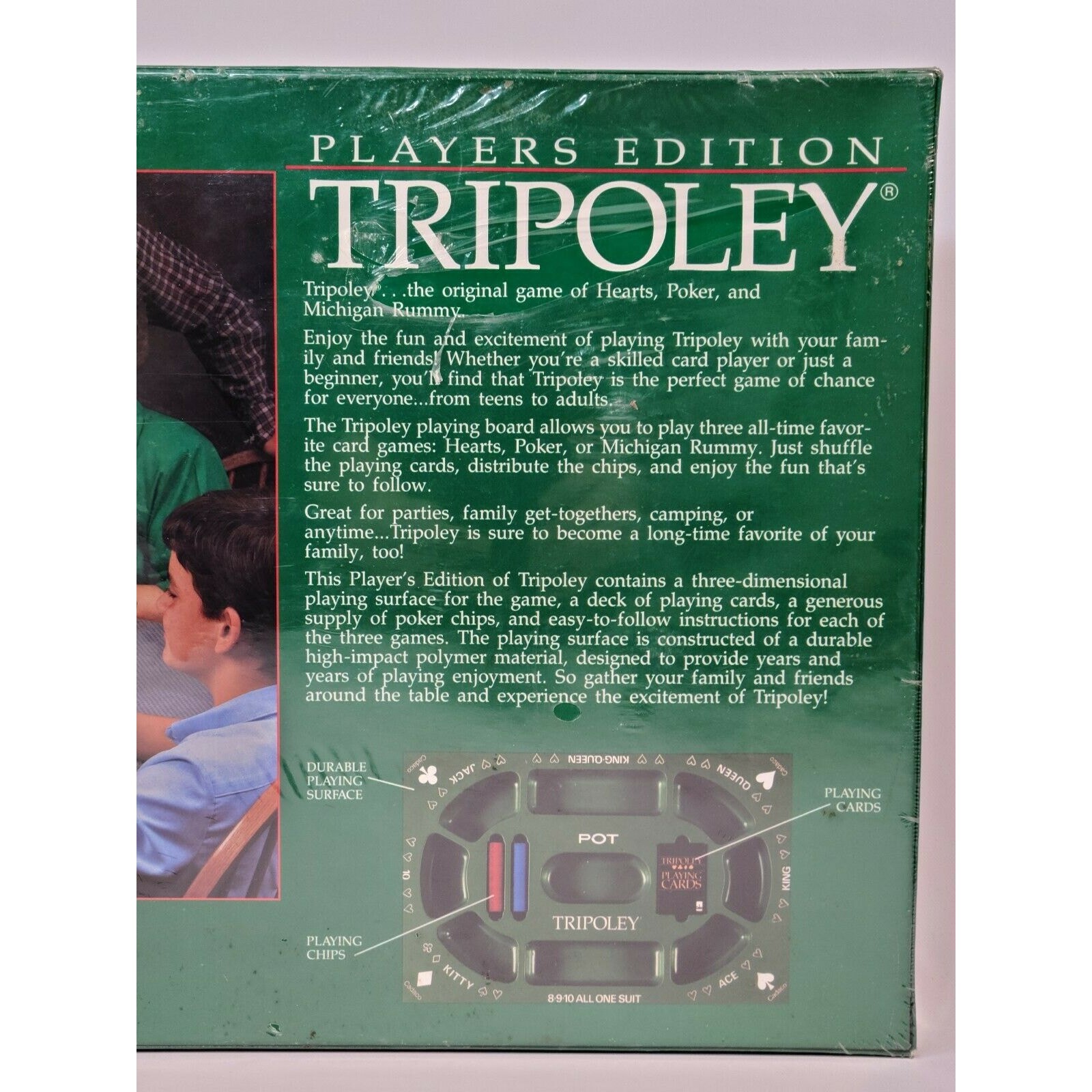Vintage 1989 Cadaco Tripoley Players Edition #300 Card Game **See Note**