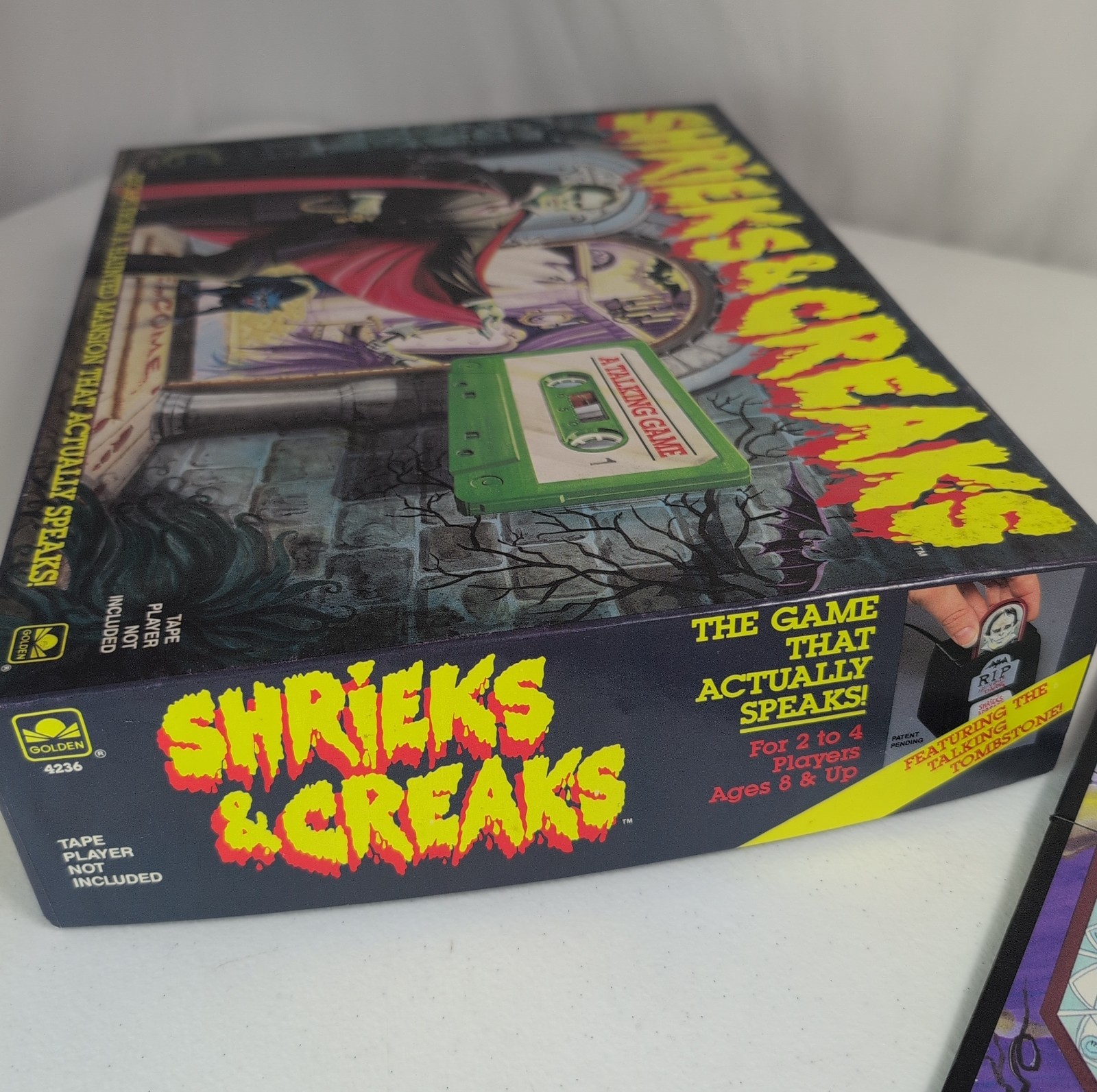 Vintage Shrieks & Creaks 1988 A Talking Horror Golden Board Game RARE Complete