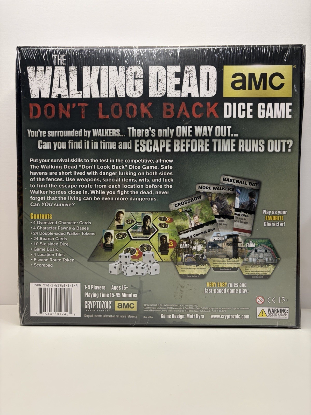 AMC The Walking Dead Don’t Look Back Zombie Dice Game-NEW SEALED