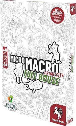 MicroMacro Crime City 2 Full House Board Game for Ages 12 Plus 1 to 4 Players