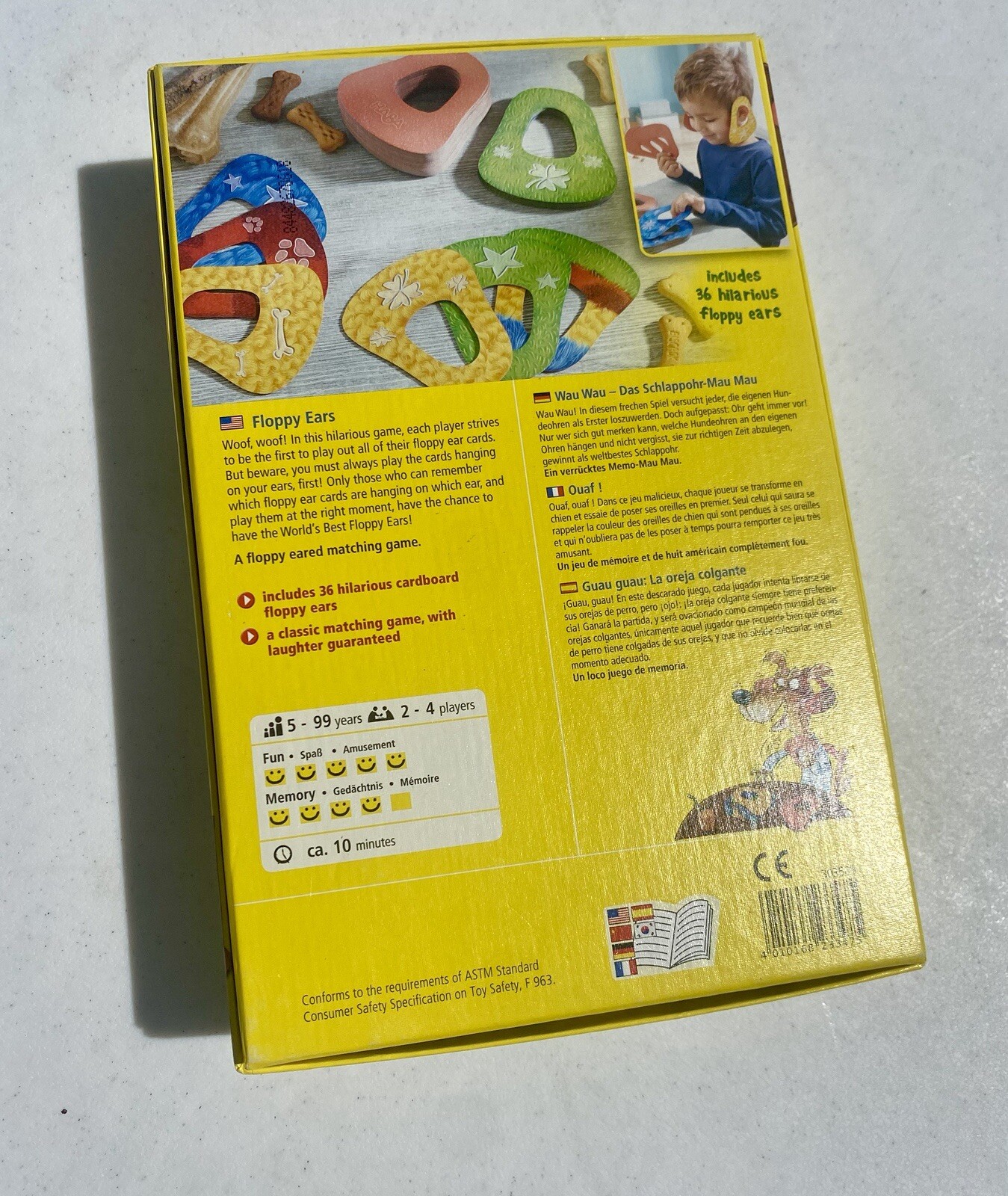 HABA Floppy Ears Hysterically Fun Floppy Ears Matching Complete Game ages 5 & Up
