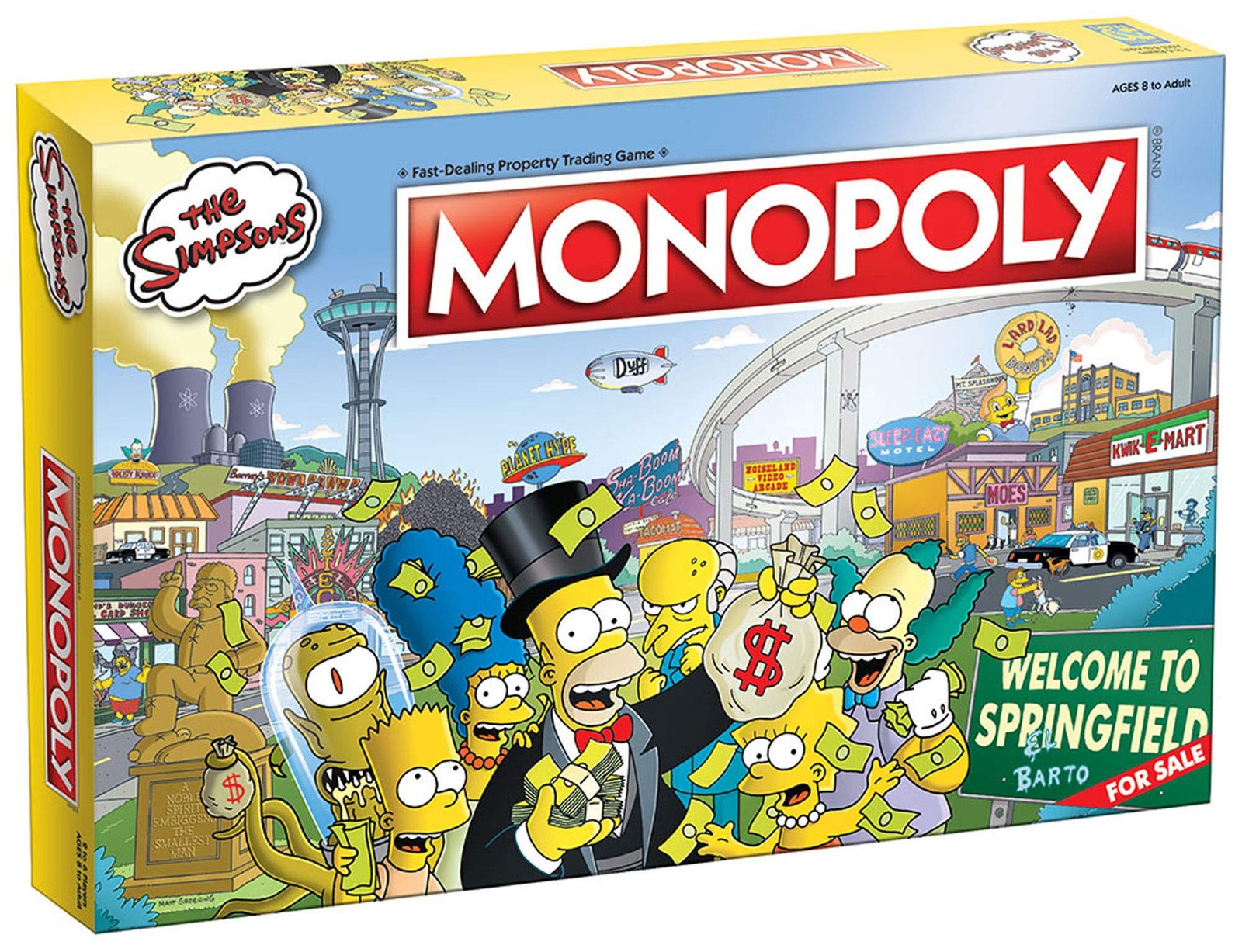 The Simpsons Monopoly Board Game 30th Anniversary Edition for 2 to 6 Players