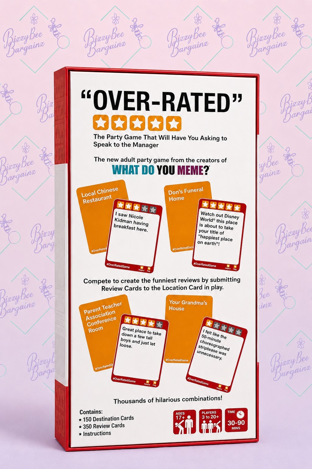 Over-Rated Adult Party Game Sealed (1084)