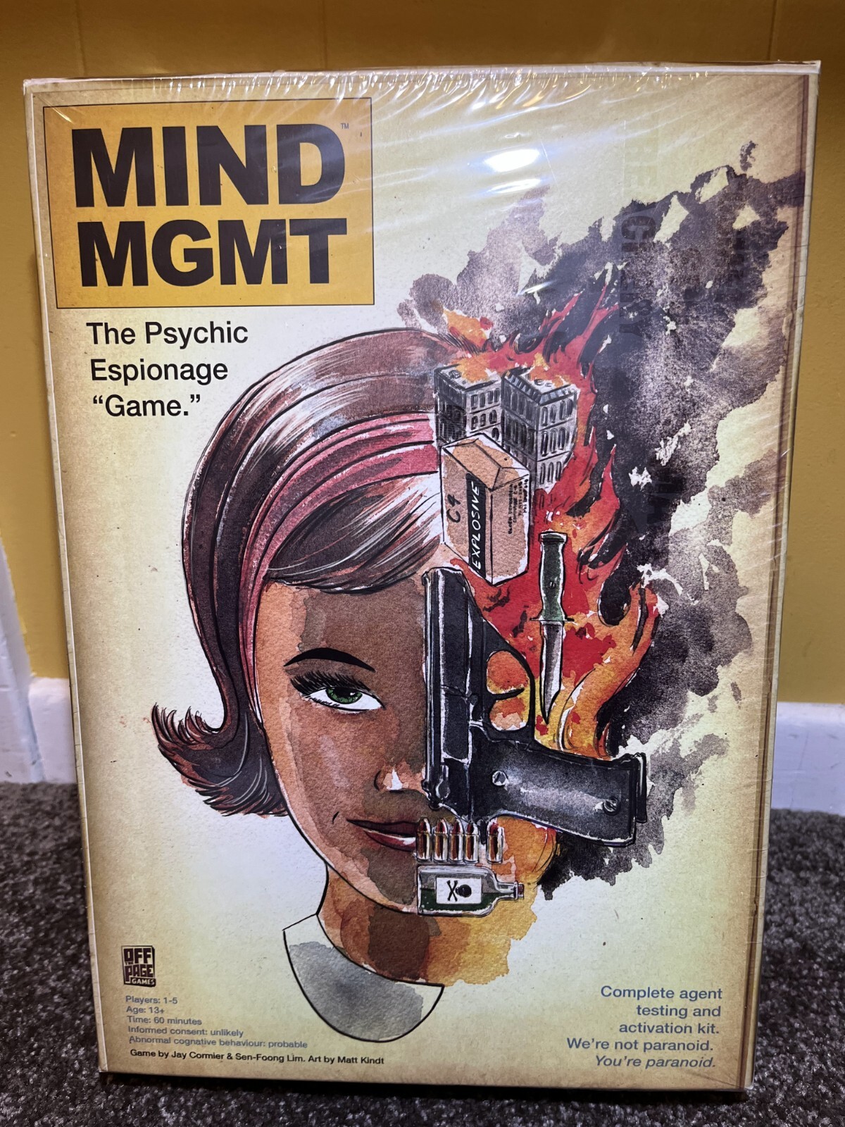 Mind MGMT Board Game DELUXE Edition The Psychic Espionage Game Off the Page NIS