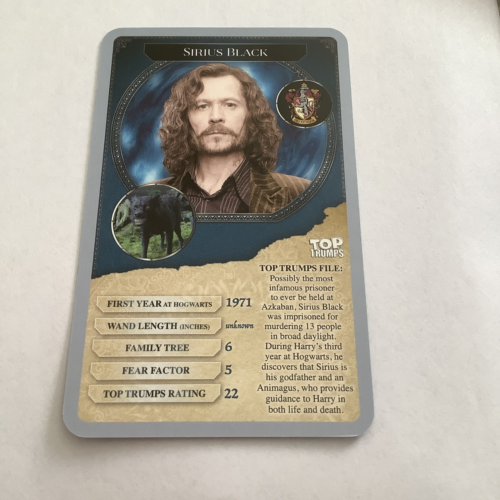 Top Trumps Harry Potter 30 Wizards and Witches Card – Sirius Black