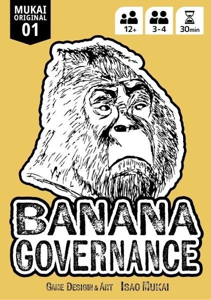 Banana Governance 3-4 players Auction Bidding Card Board Game Japan RARE
