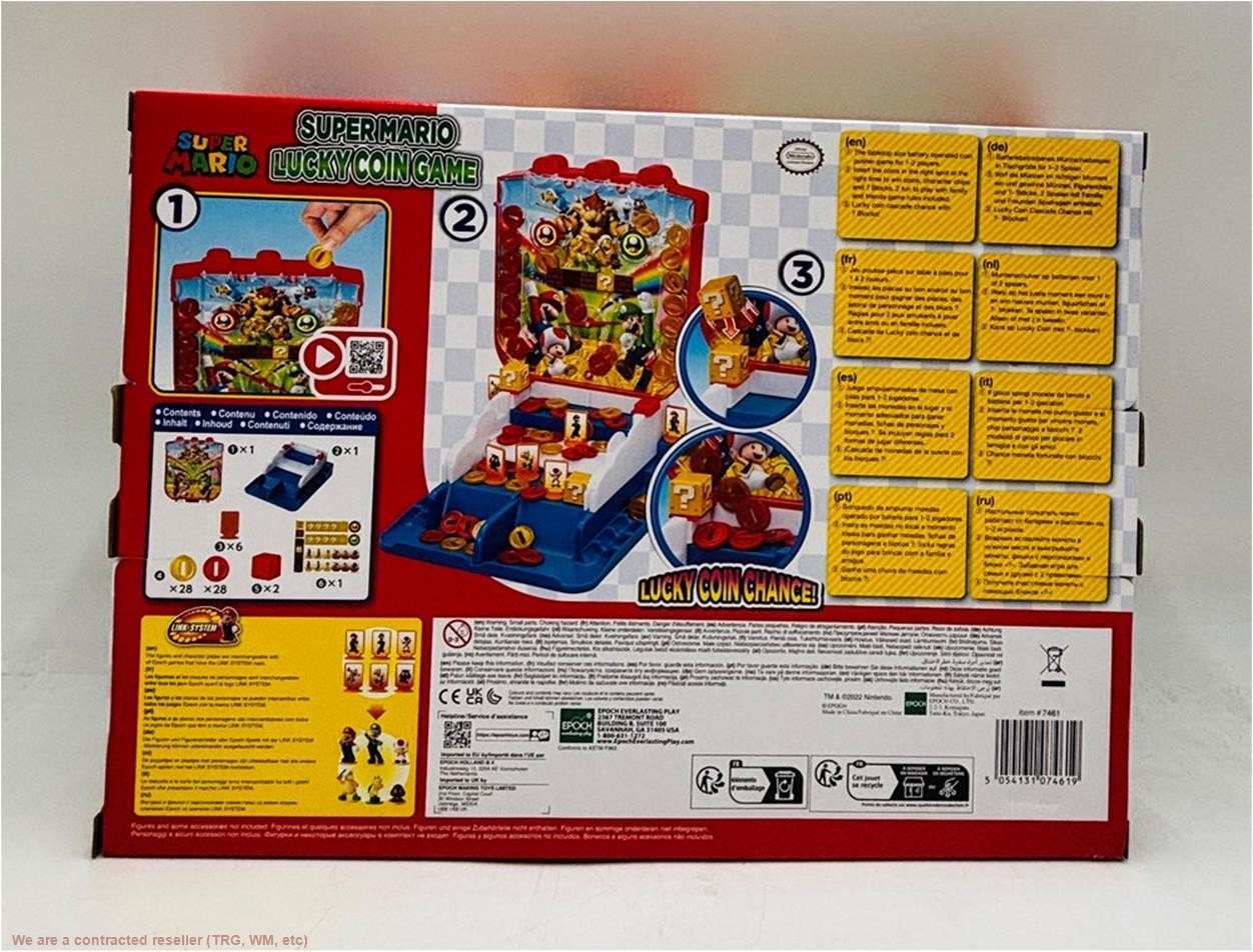 Epoch Everlasting Play Super Mario Lucky Coin Arcade Tabletop Strategy Game S…