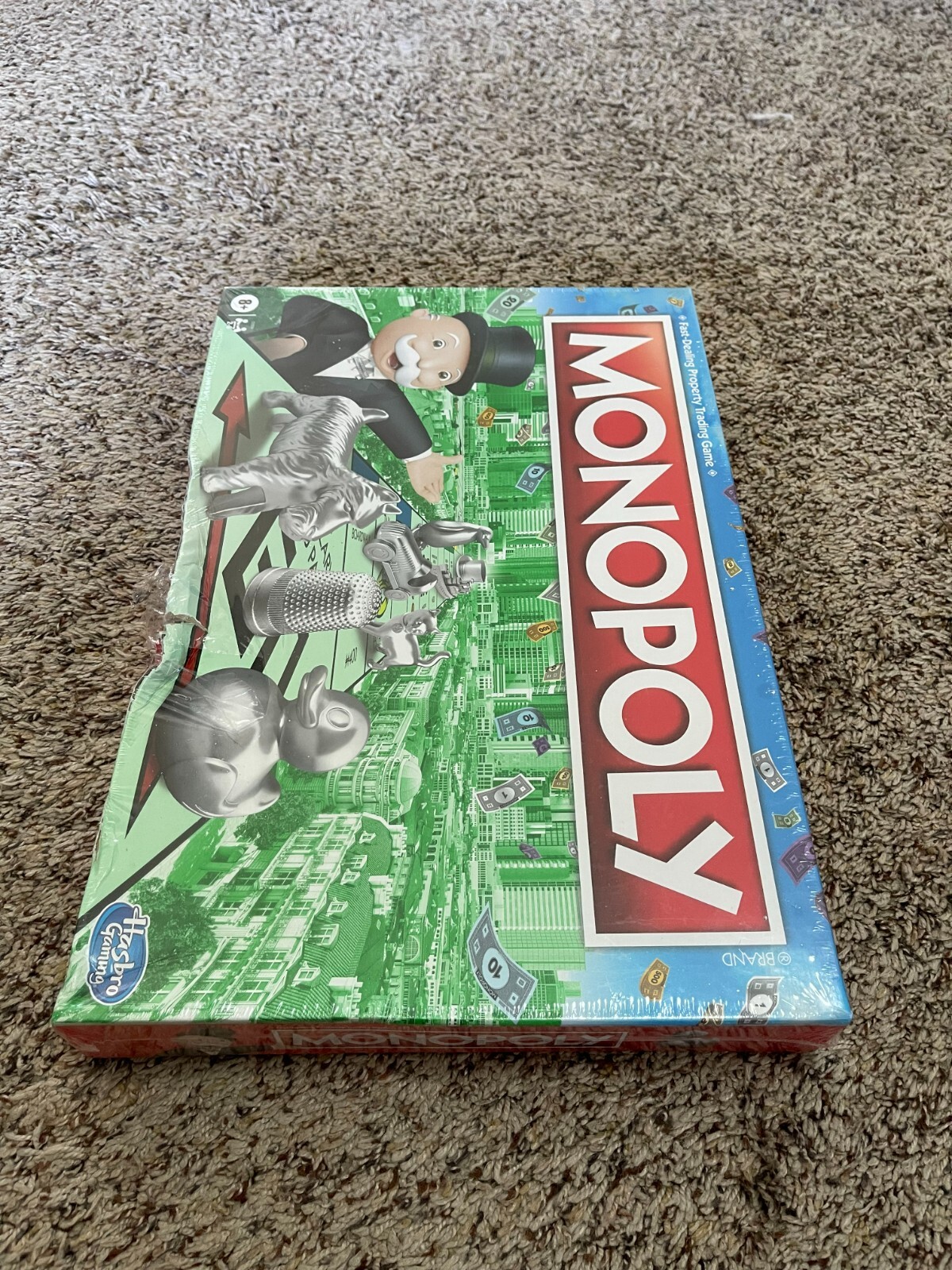 New Monopoly Board Game, Family Board Game for 2 to 6 Players Damaged Box