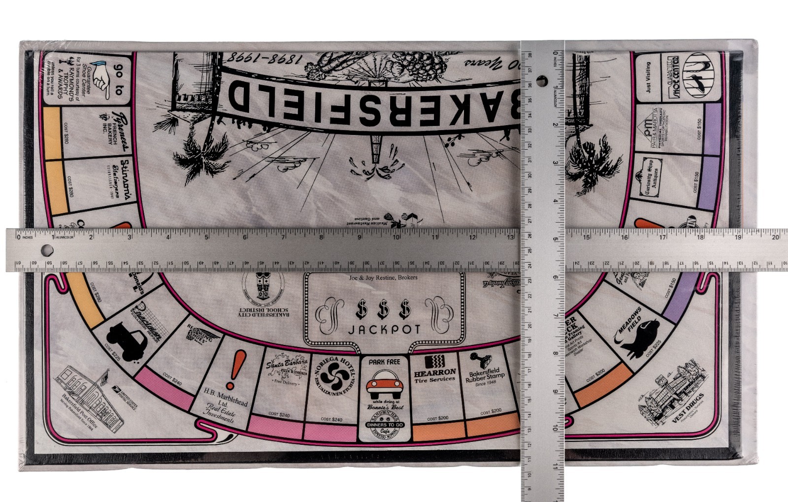 City-opoly Bakersfield Monopoly Style Board Game NEW SEALED 1998 Hometown Games