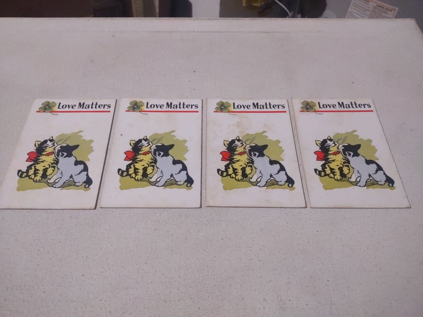 THE BLACK CAT FORTUNE TELLING CARD GAME COMPLETE W/BOX & INSTRUCTIONS 1940’S