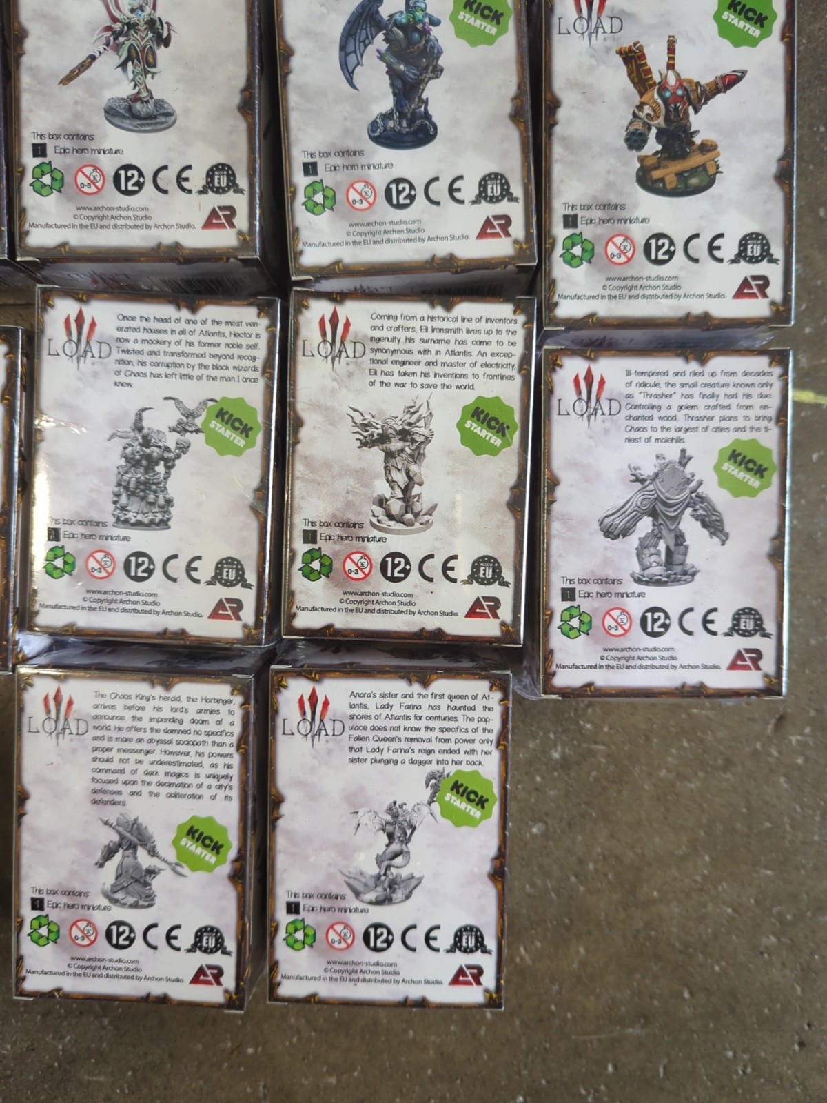 Lot Of 14 Archon Studio Board Games LOAD (Kickstarter Exclusive) SW (New) M33