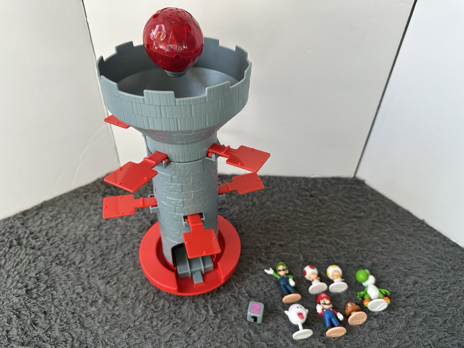 Super Mario Blow Up! Shaky Tower Balancing Game – Tabletop Skill and Action Game