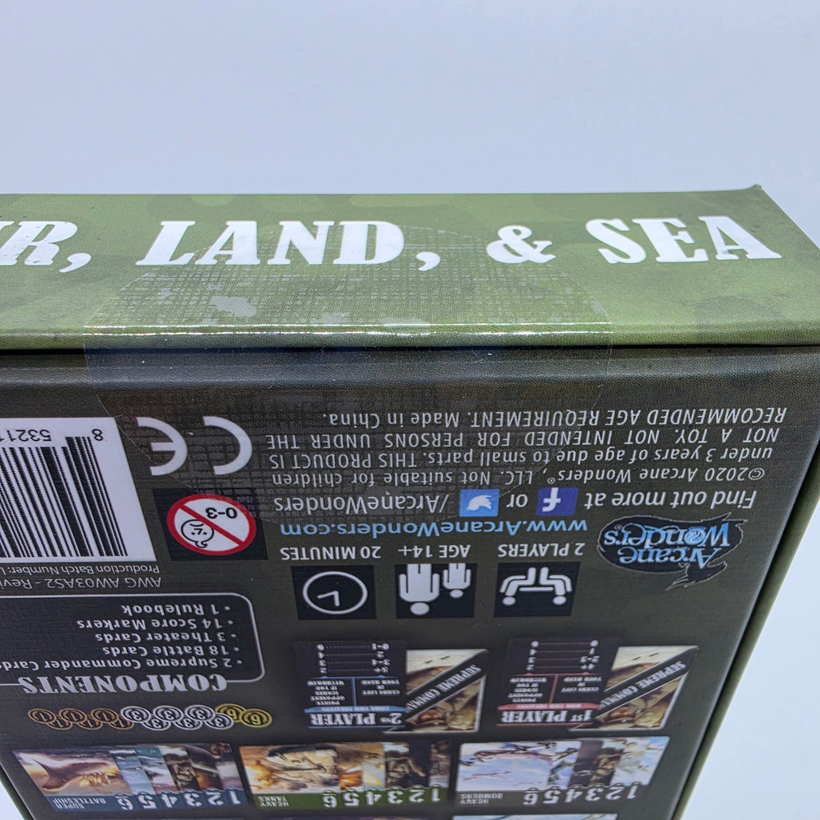 Arcane Wonders Air Land & Sea Board Game Jon Perry 2020 Revised Edition New