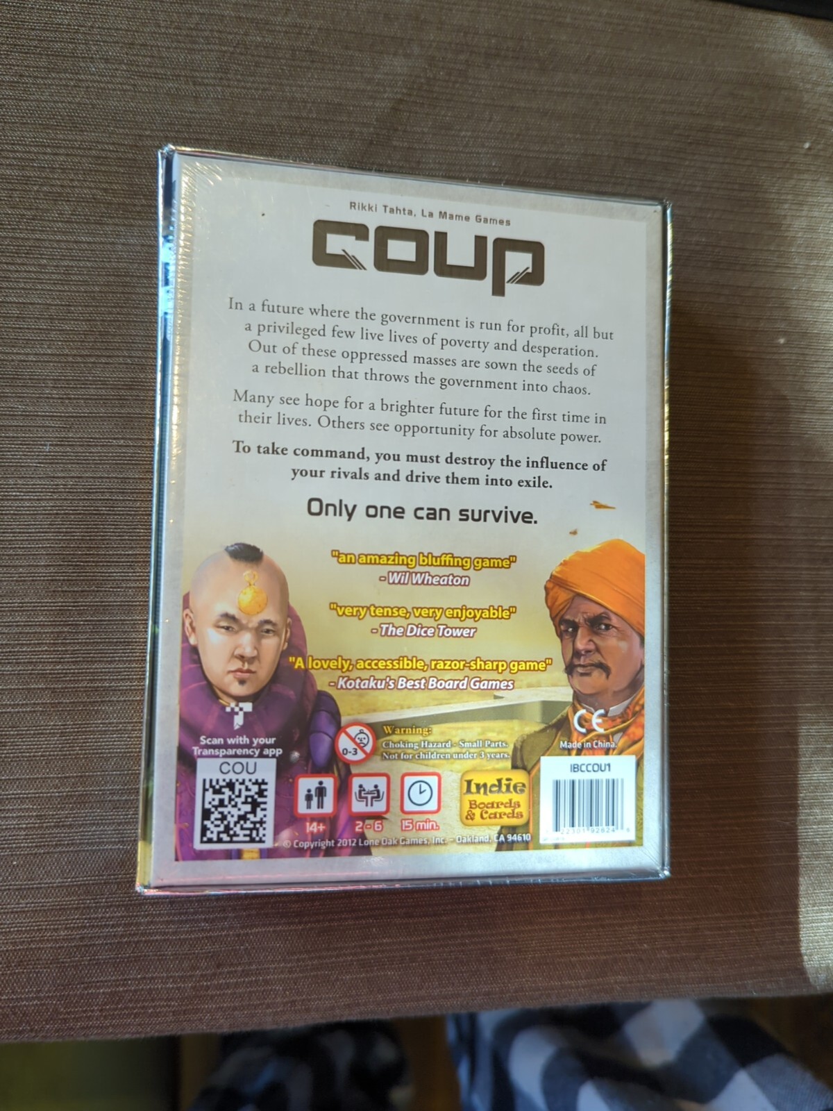 Indie Boards and Cards Coup The Dystopian Universe Card Game – COU1IBC