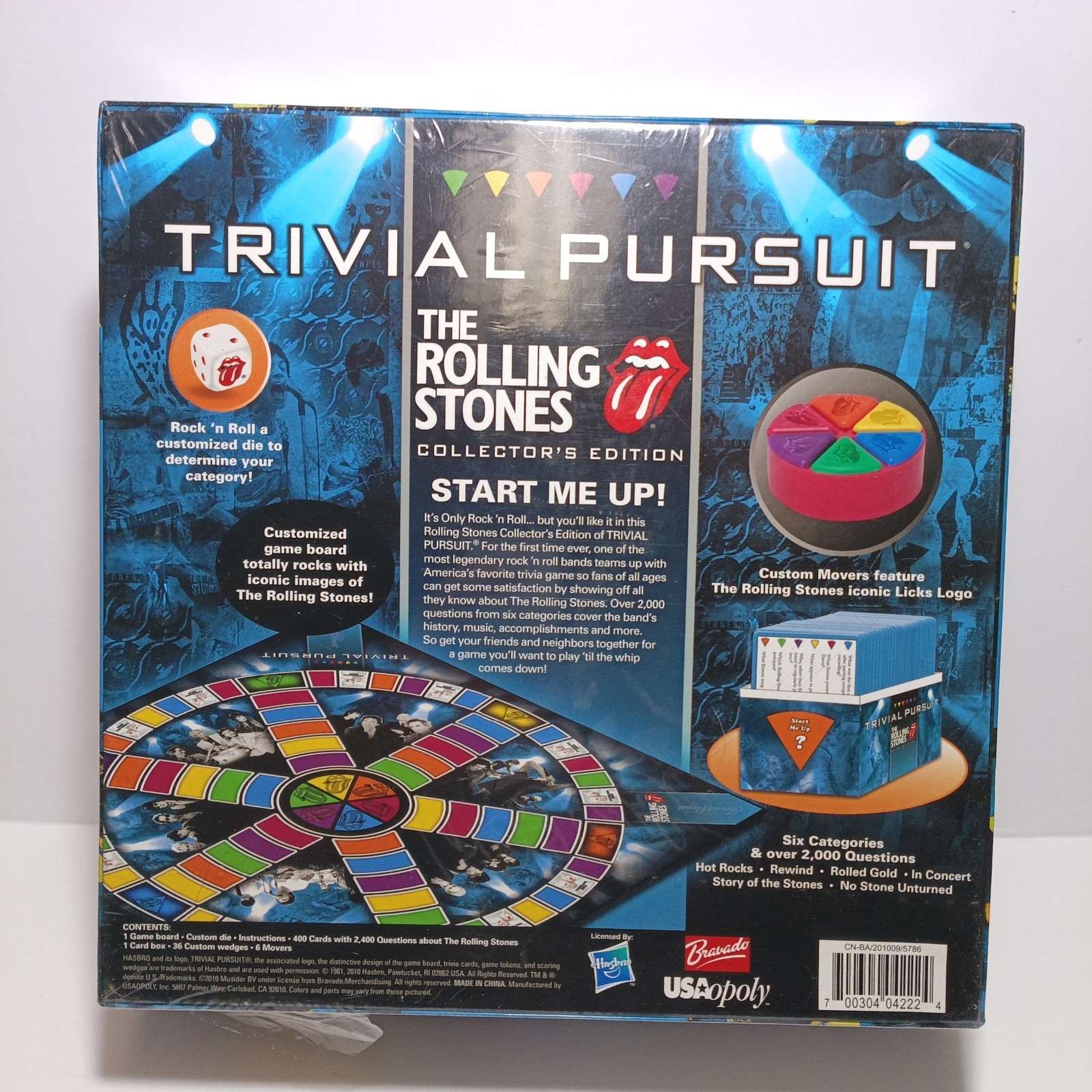 New Trivial Pursuit The Rolling Stones Collector’s Edition Board Game NIB