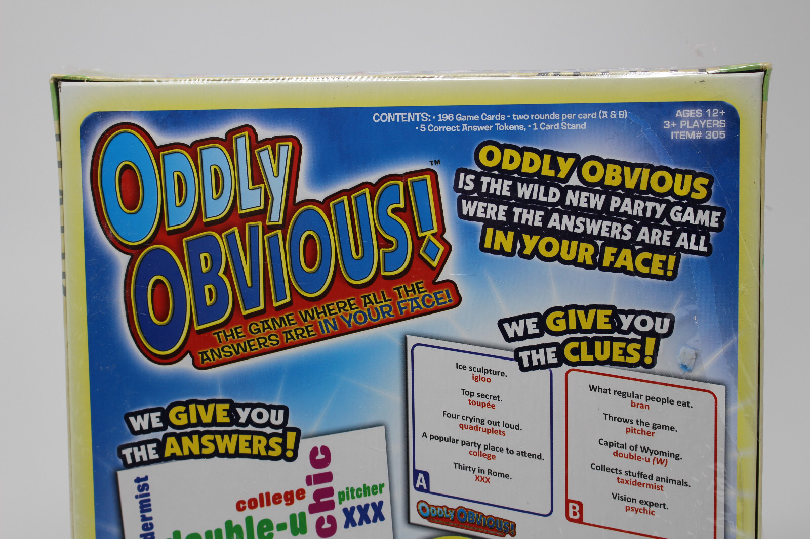 Oddly Obvious! Endless Games Sealed NEW Family Game Night Answers R in Your Face