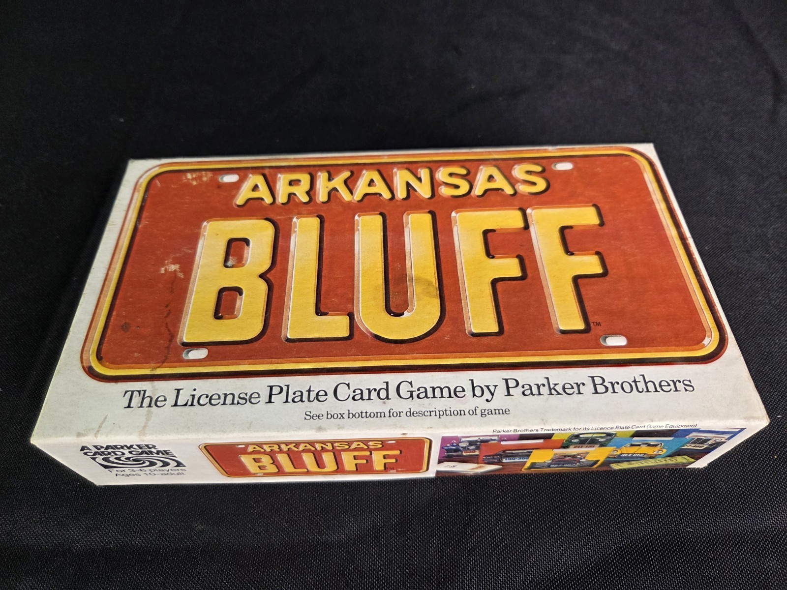 ARKANSAS BLUFF Card Game COMPLETE VINTAGE 1975 (Liar’s Dice w license plates)