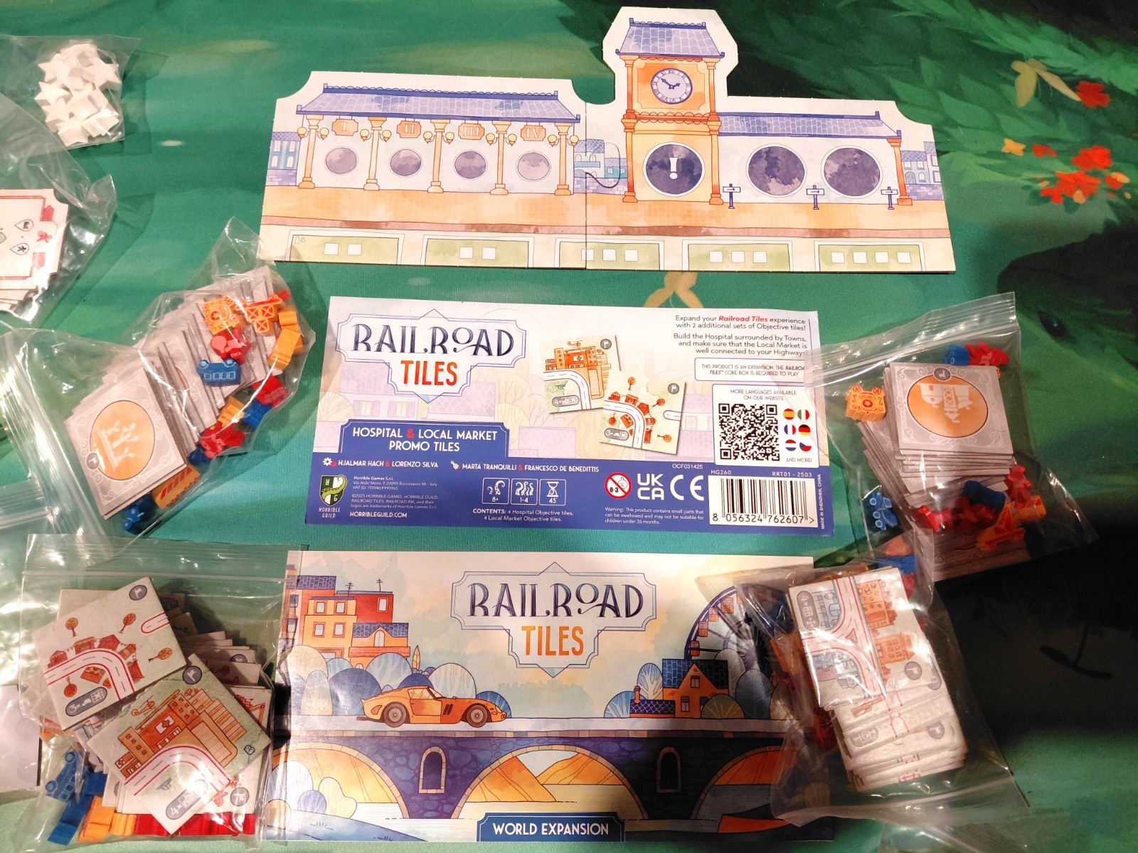 Railroad Tiles Game Horrible Guild + World Expansion + Promo (Kickstarter)