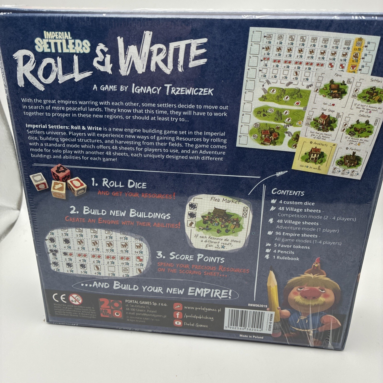 Imperial Settlers: Roll and Write by Ignacy Trzewiczek Portal Games New Sealed