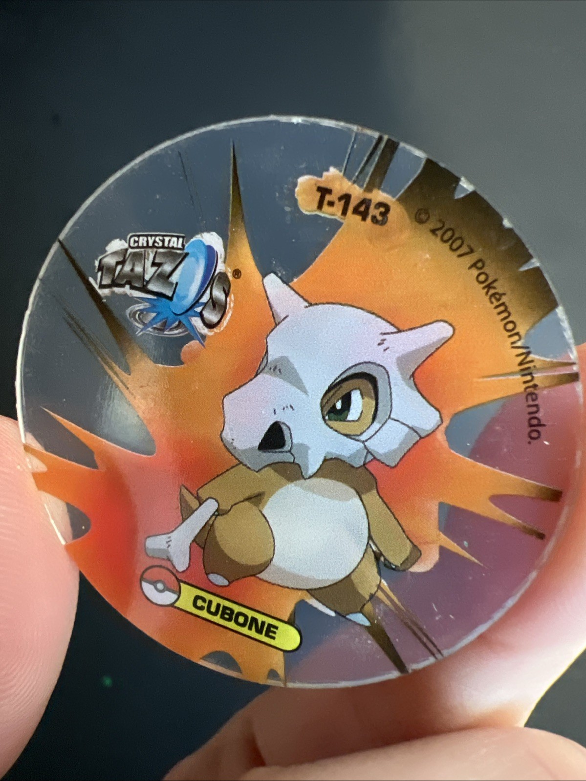 Rare Vtg Pokemon Cubone Marowak Crystal Tazos Taso Pogs Mexico Cheetos Doritos