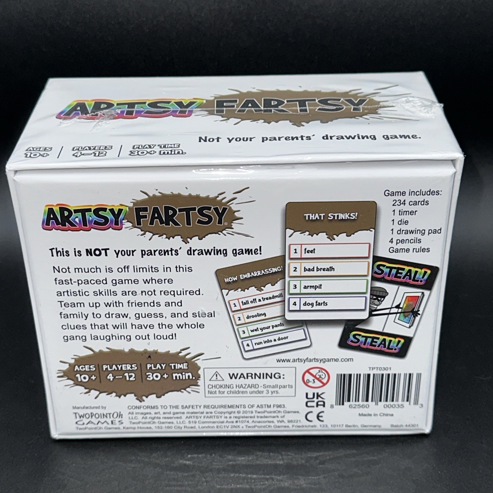ARTSY FARTSY – Not Your Parents’ Drawing Game by TwoPointOh Games ~ NEW SEALED
