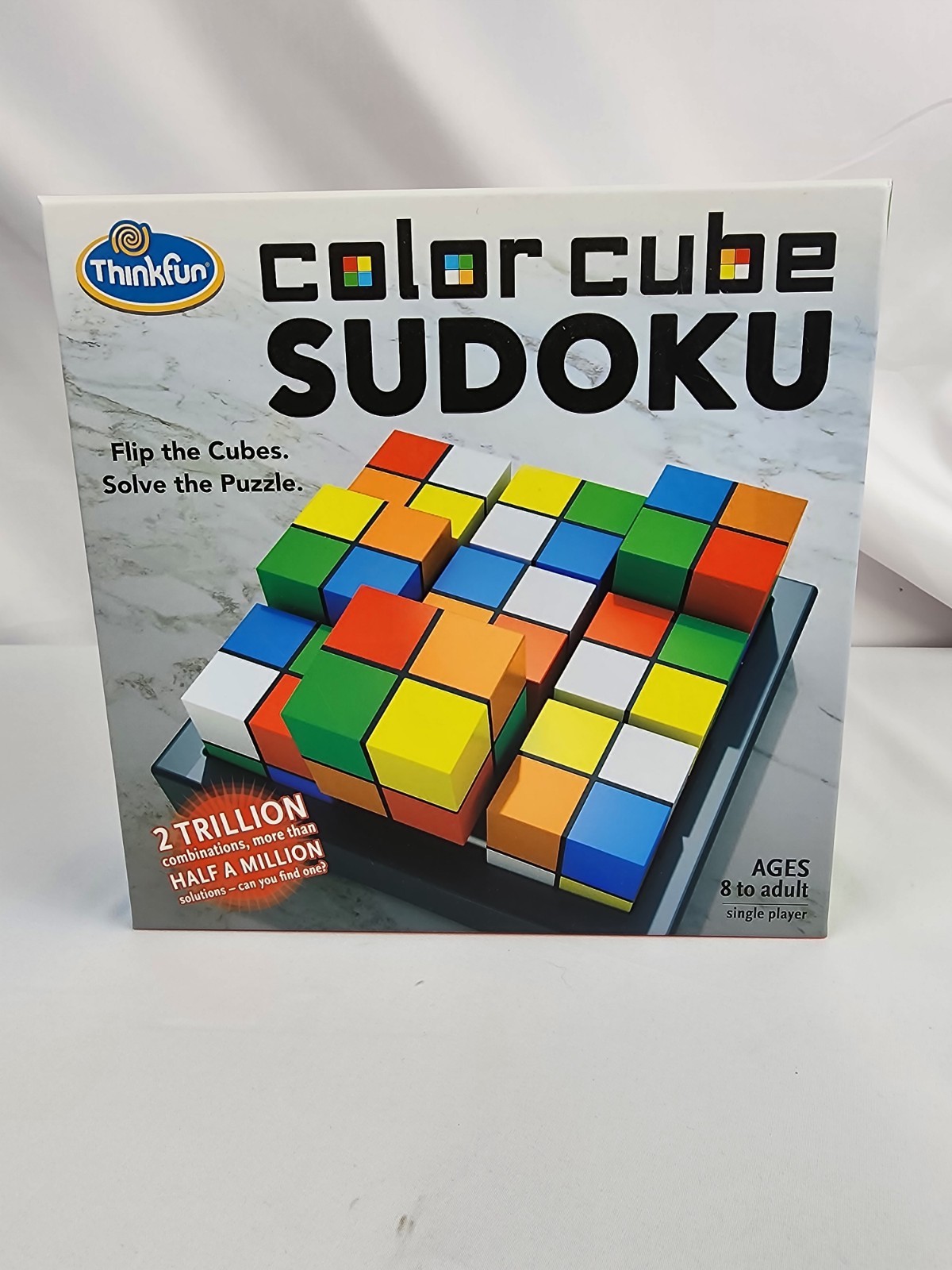 New THINKFUN game COLOR CUBE SUDOKU flip the cubes PUZZLE 2016