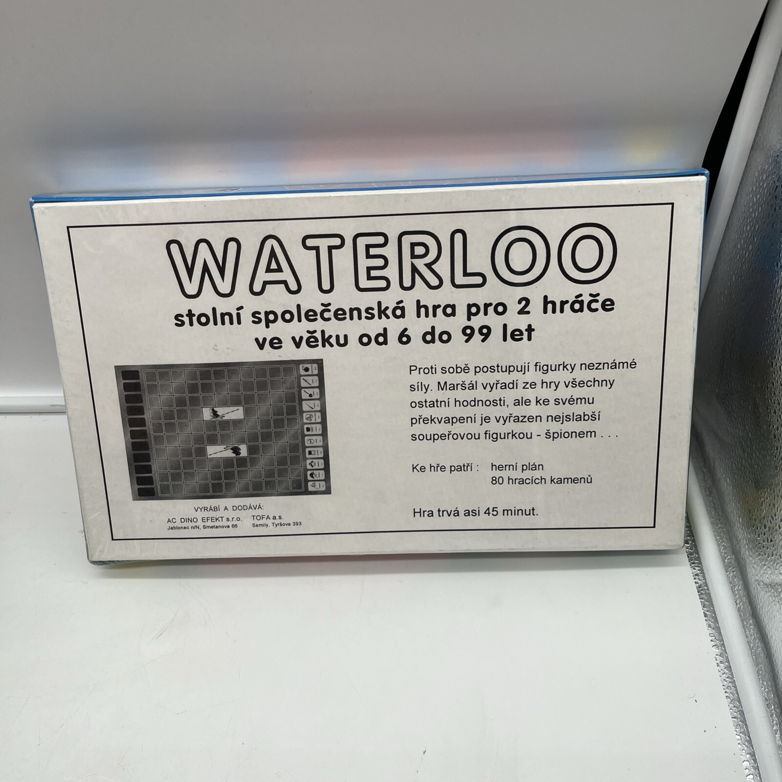 Waterloo Board Game New Box Damage Czech? Rare?