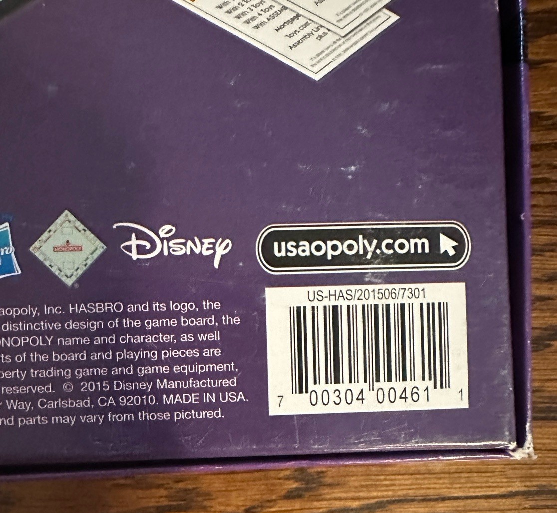 Monopoly Boardgame Tim Burton Nightmare Before Christmas 2015 Collectible READ