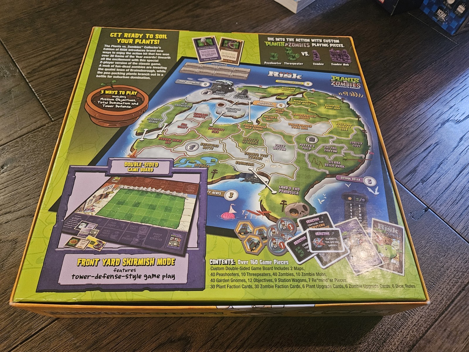 Risk Plants vs Zombies Board Game Collectors Edition 2013 Unpunched Open Box New
