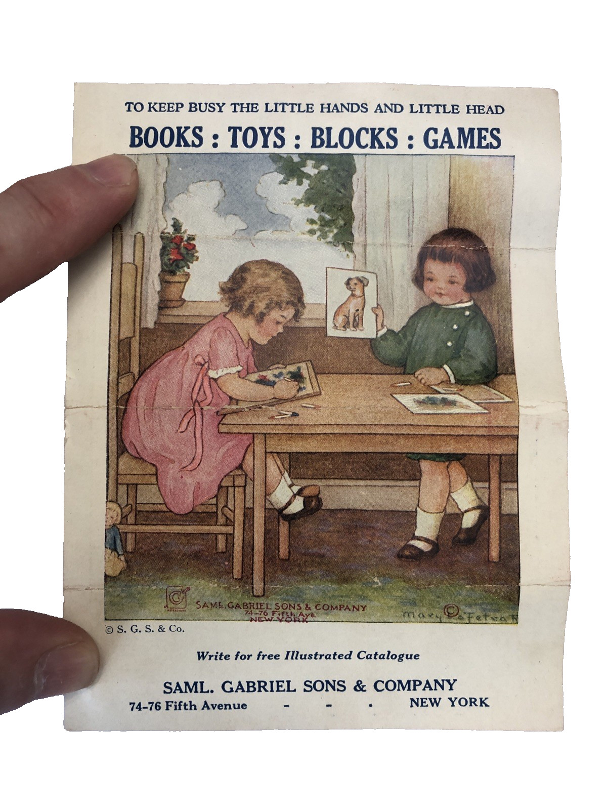 Rare Saml. Gabriel Sons & Co. Board Game Try Your Strength NY- Germany Complete