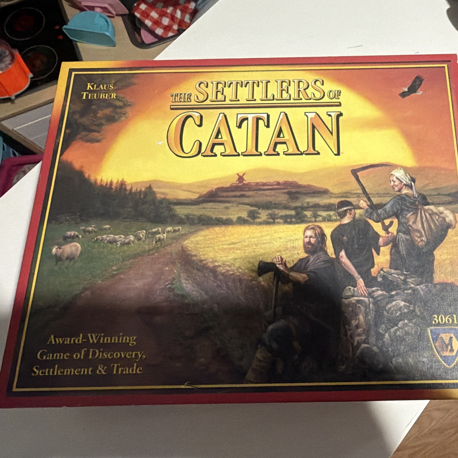 Mayfair Games The Settlers of Catan Board Game w/ Cards, Dice (2002)