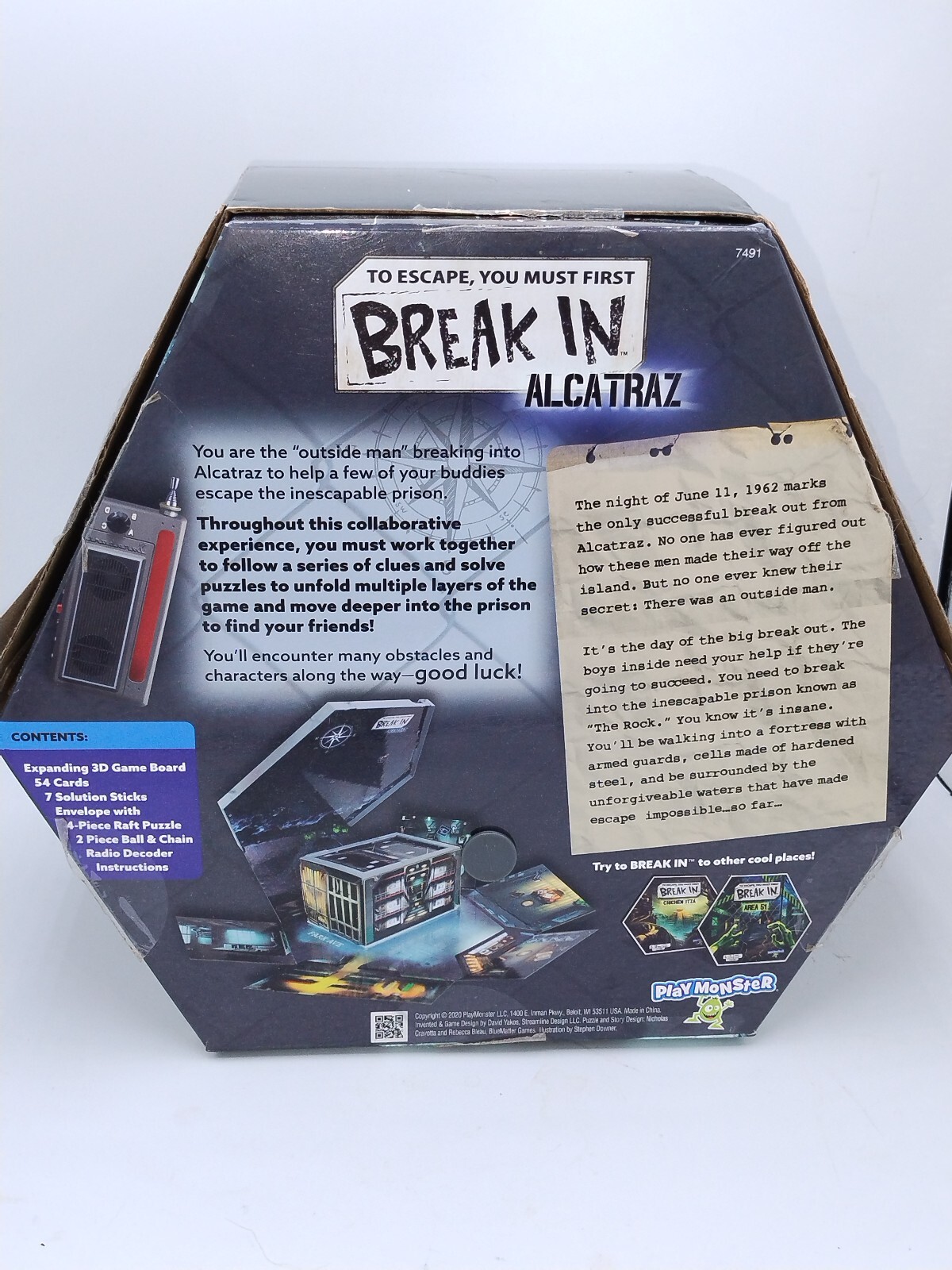 Break In Alcatraz Game Playmonster Games Strategy Puzzle Ages 10+ | 1-6 players