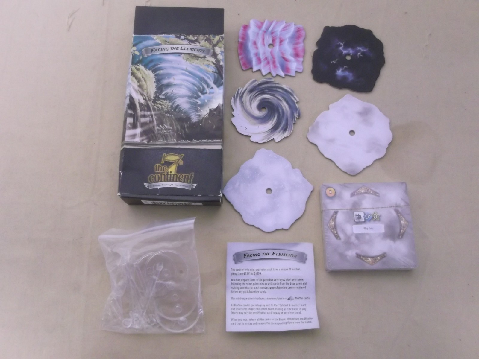 THE 7TH CONTINENT 2017 CORE GAME + FACING ELEMENTS FEAR DEVOURERS EXPANSION