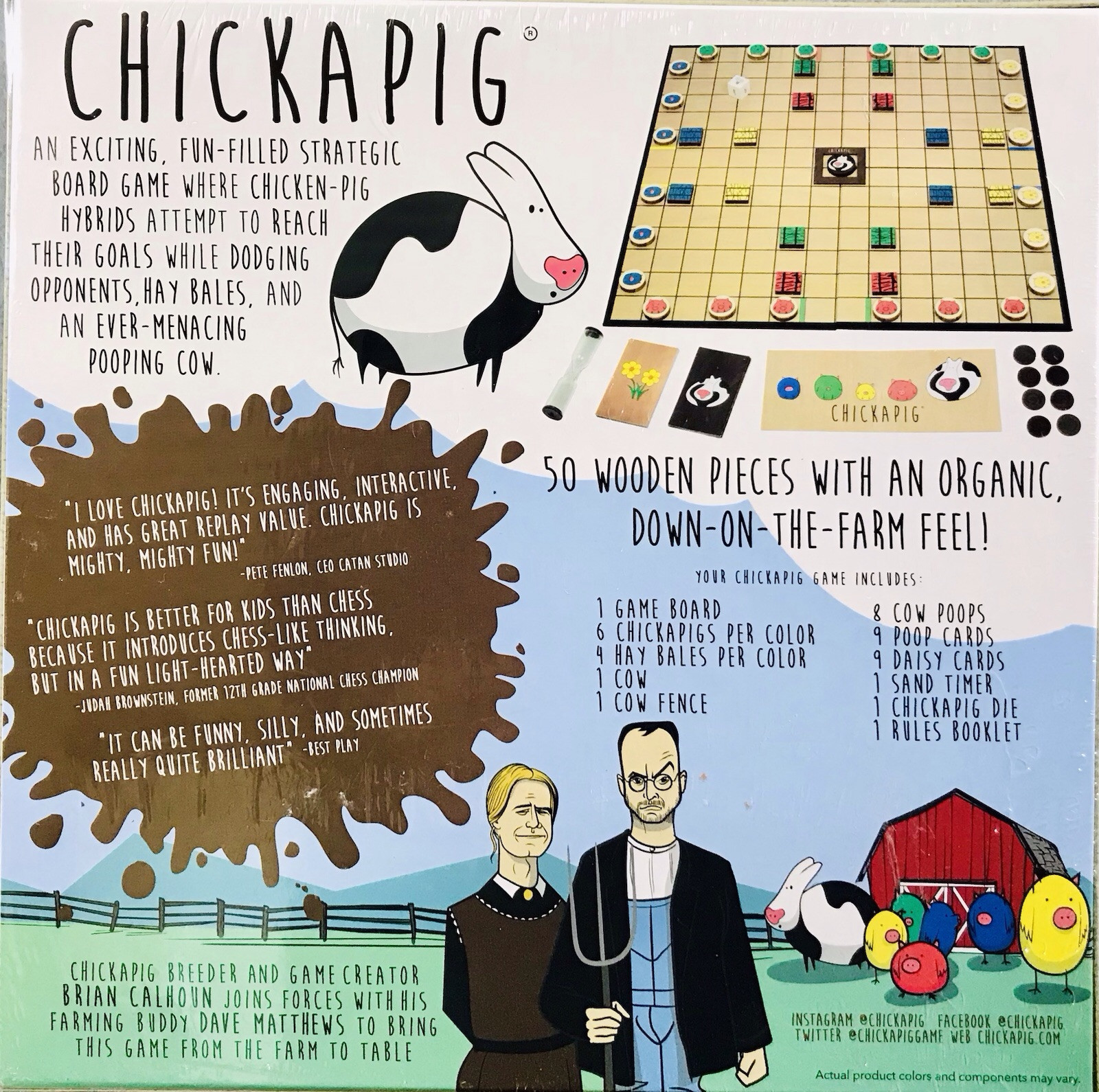 Chickapig Strategic Board Game Family Friendly Game! New Sealed Free Shipping!