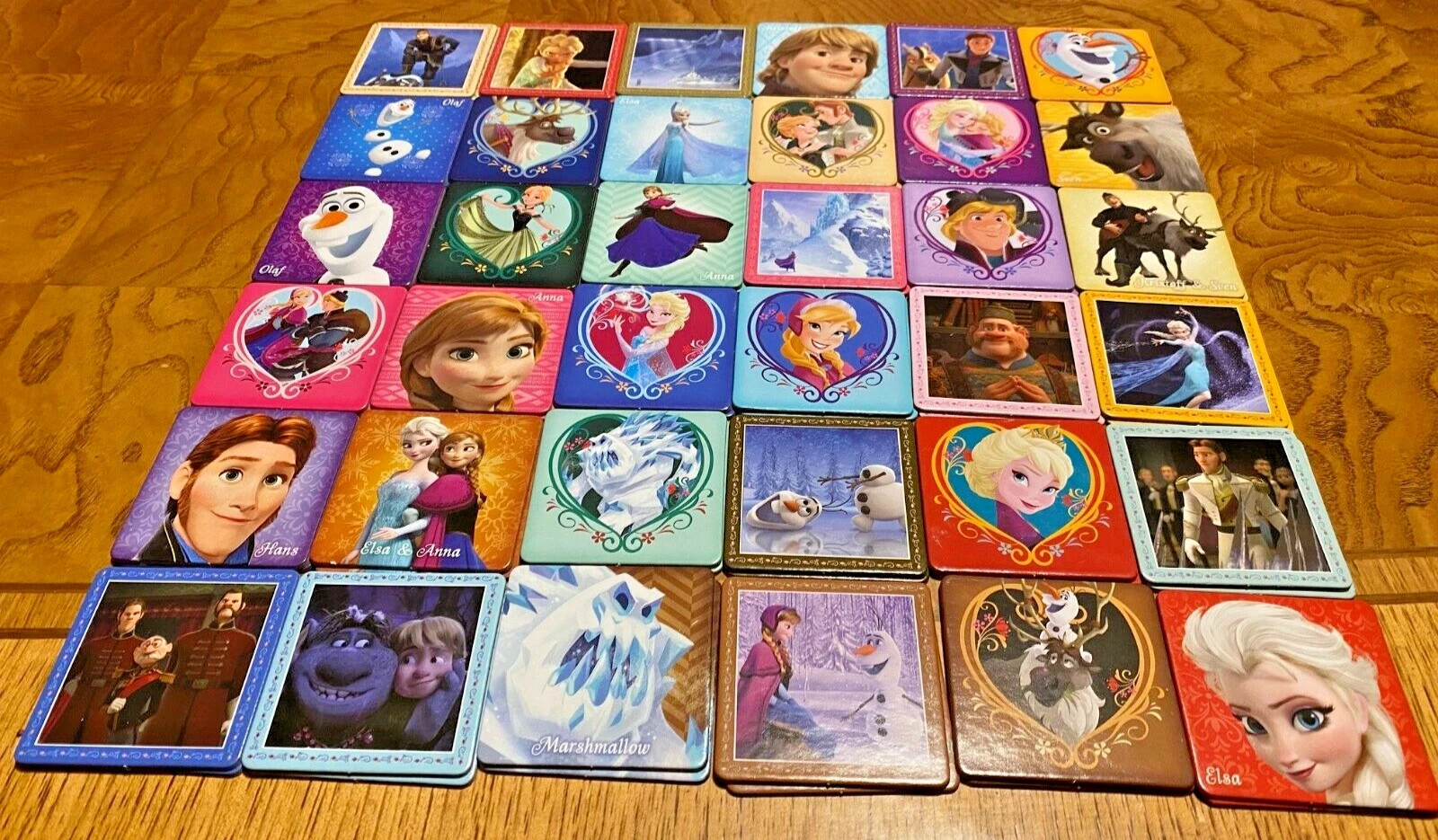 LN Disney FROZEN Anna Elsa Olaf Complete Memory Card Game Matching (NO BOX)