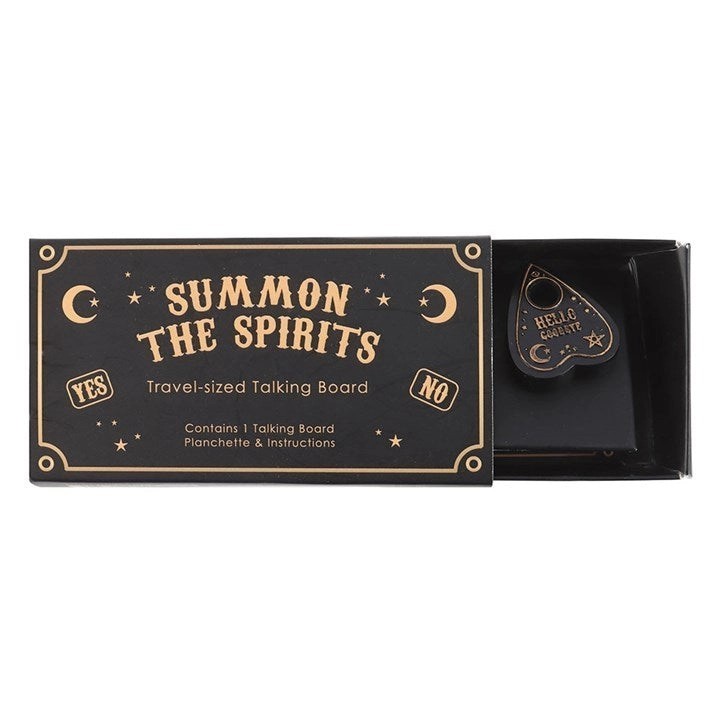 Mini Travel Talking Board with Planchette – Matchbox Size Spirit Board Game