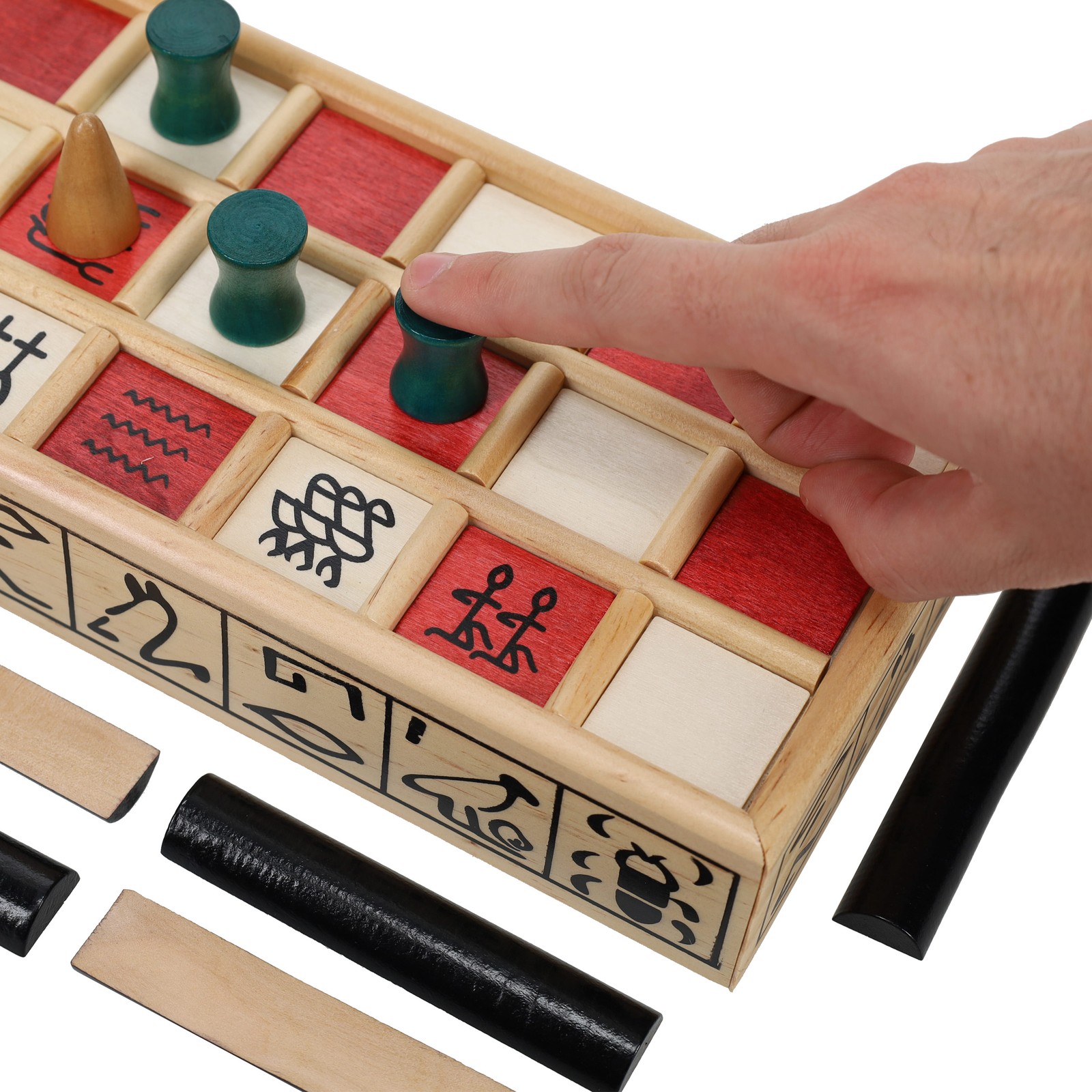 WE Games Wood Senet Game – An Ancient Egyptian Board Game
