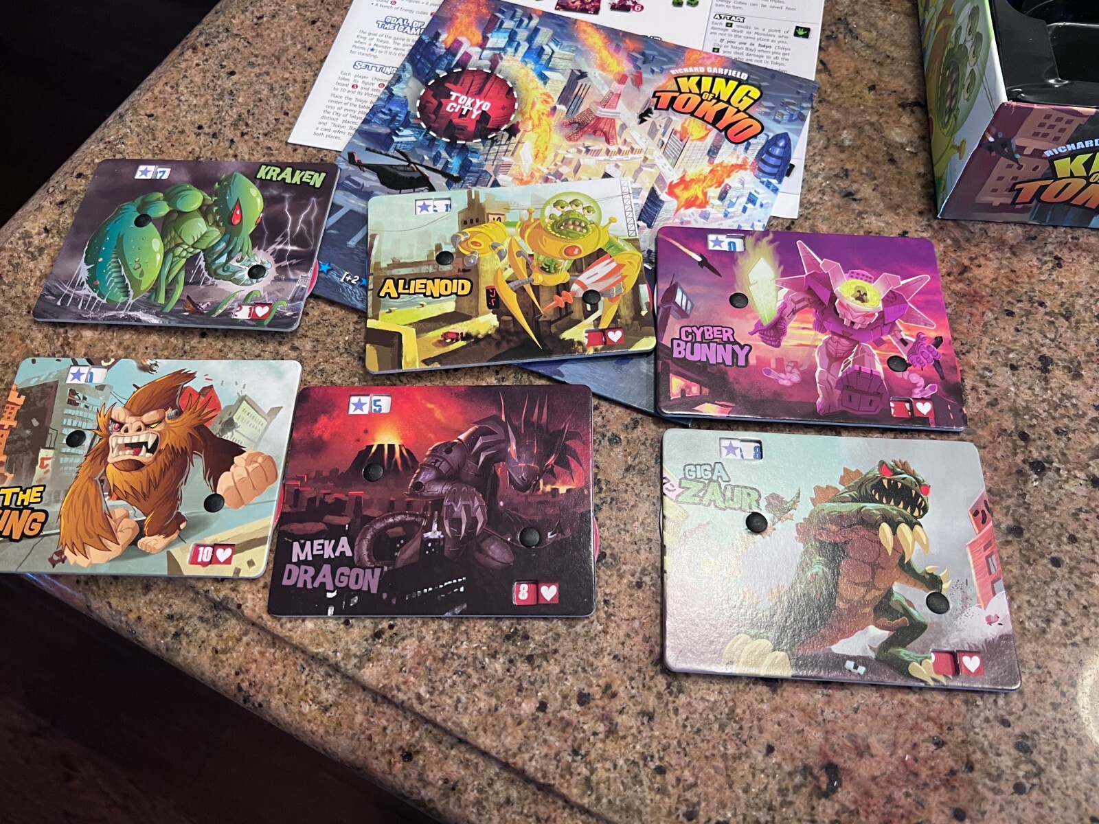 King of Tokyo Board Game by Richard Garfield, Complete
