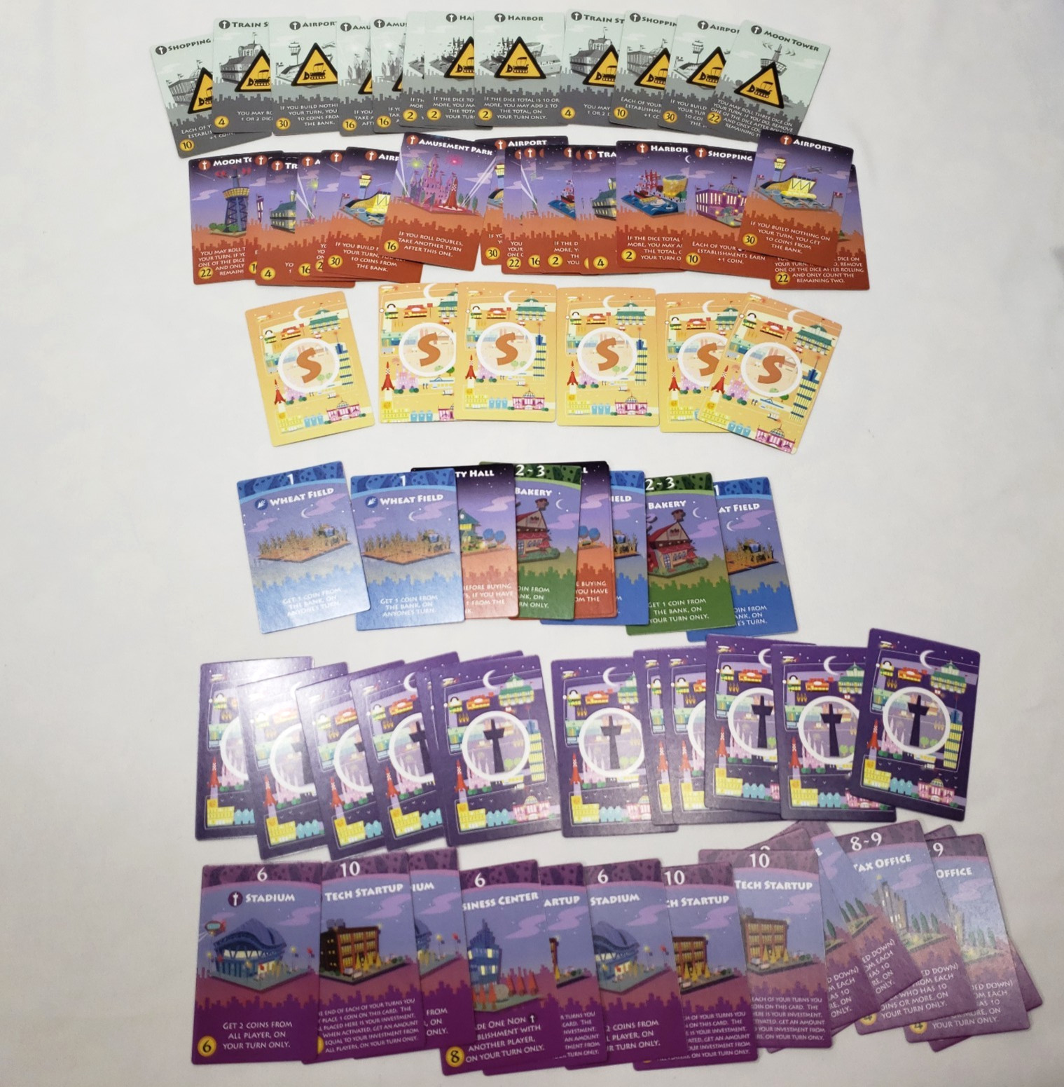 Machi Koro Bright Lights Big City Complete Card Game Family IDW Games 2016