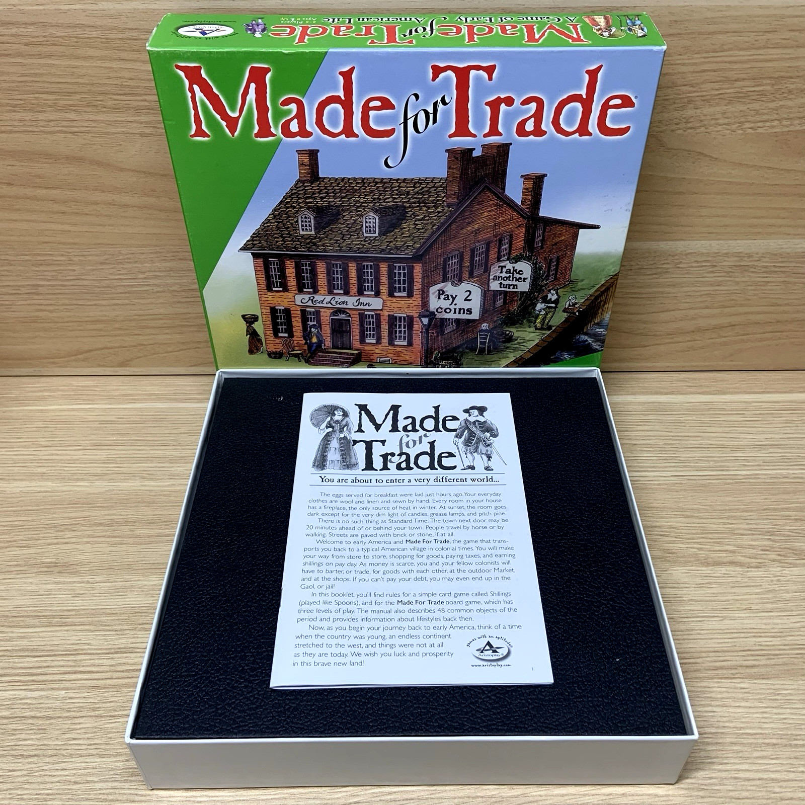 Made for Trade Board Game Early American Life Aristoplay Vintage 2003 Complete