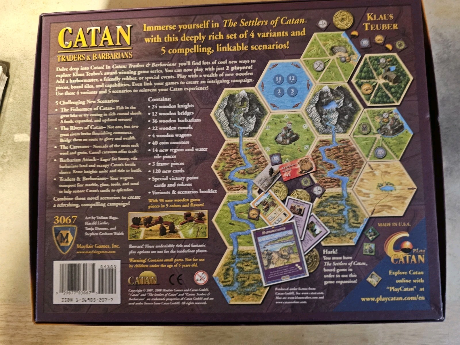 Mayfair Catan Series Games Traders & Barbarians Box VG+/NM – Free Shipping