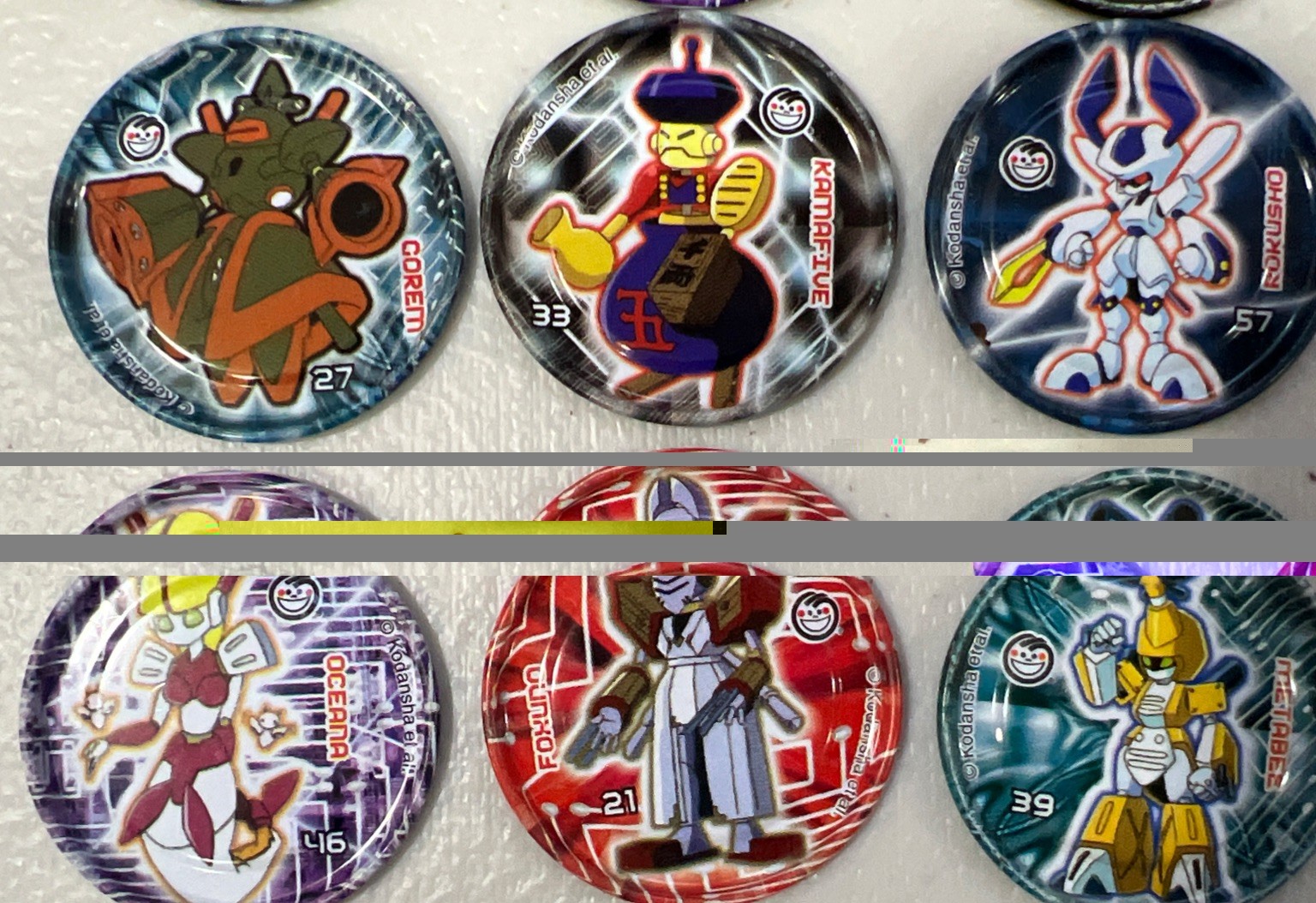 Medabots Metal Tazos Metalix/ Pogs. Sabritas. Lot Of 23. Metabee