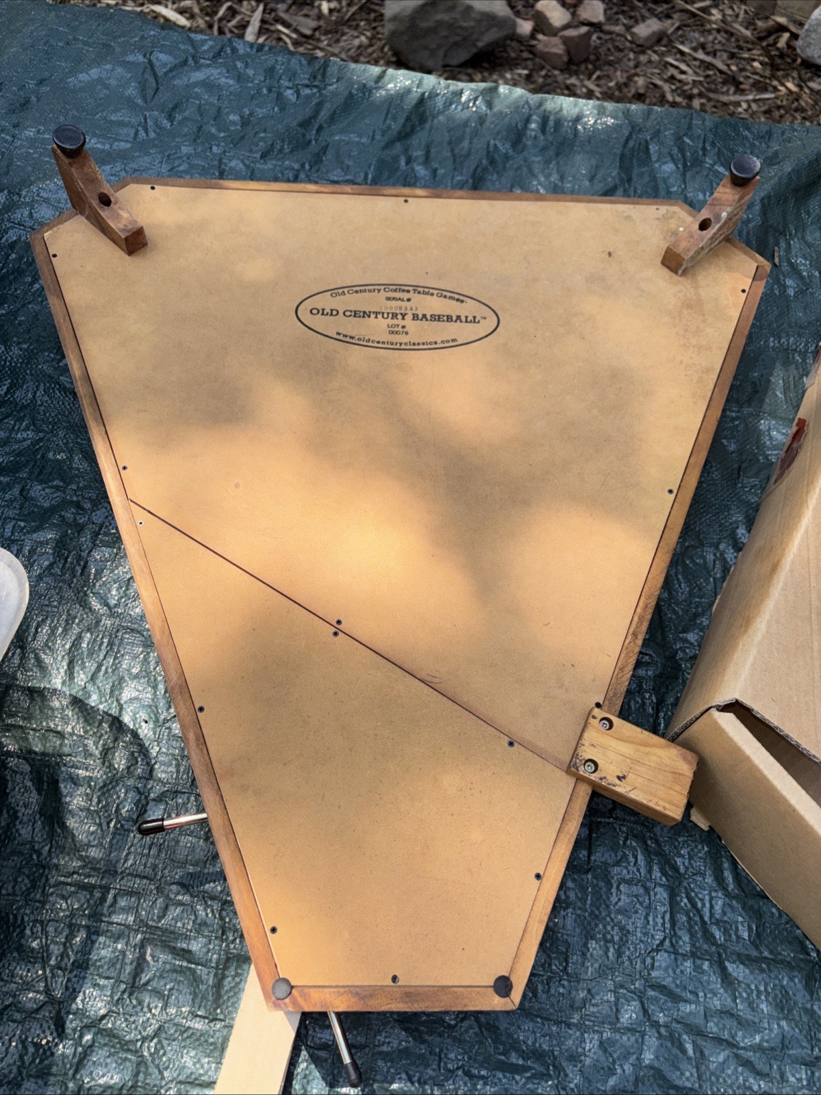 Old Century Wooden Baseball Pinball Style Game LARGE 2003 See Description
